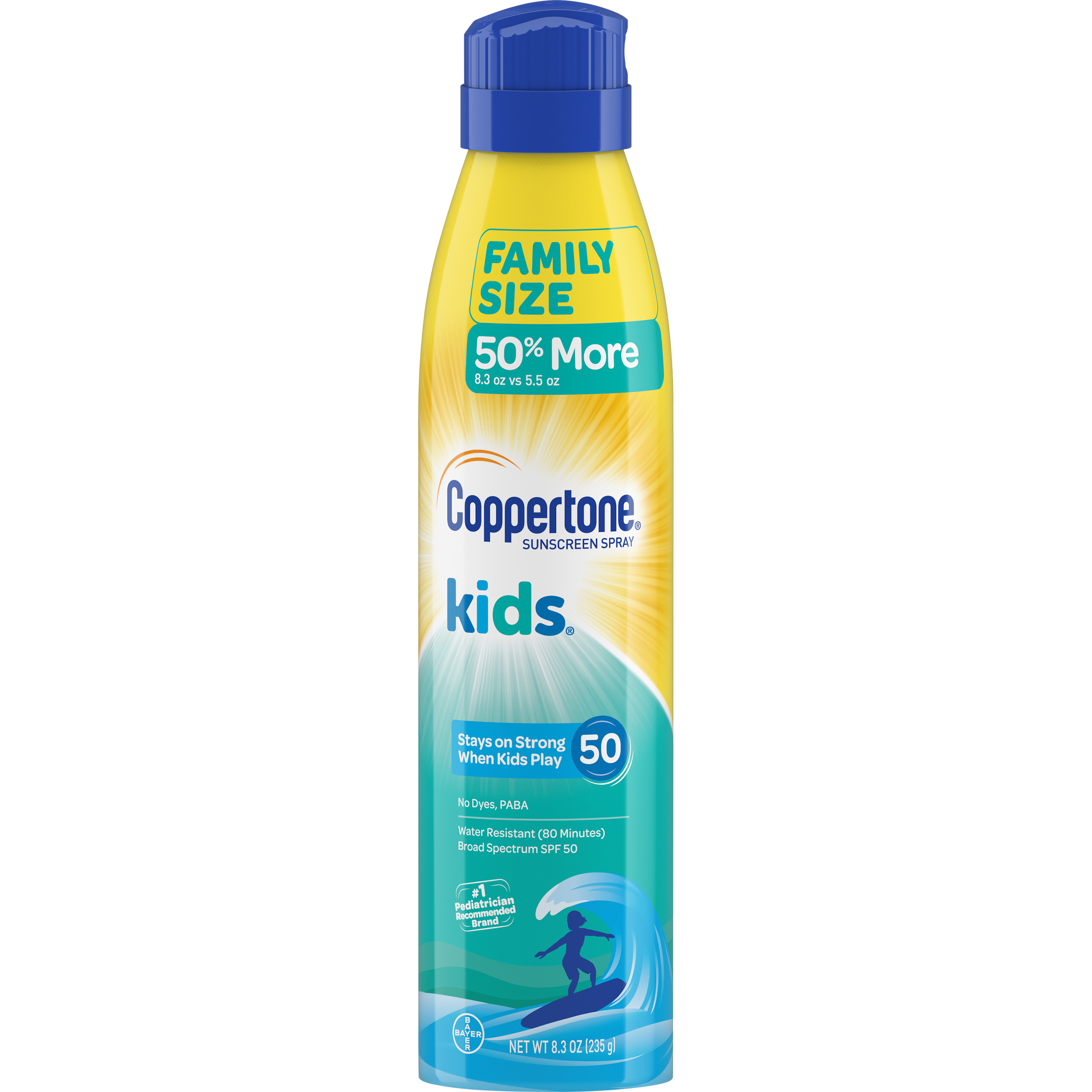 Coppertone Kids Sunscreen Water Resistant Spray SPF 50, 8.3 oz Coppertone