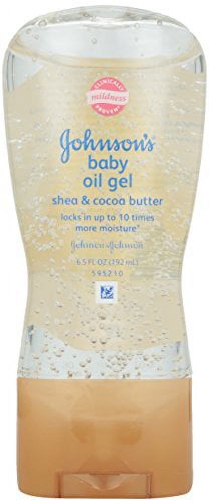 2 Pack - Johnson's Baby Oil Gel Shea & Cocoa Butter 6.5oz Each Johnson's