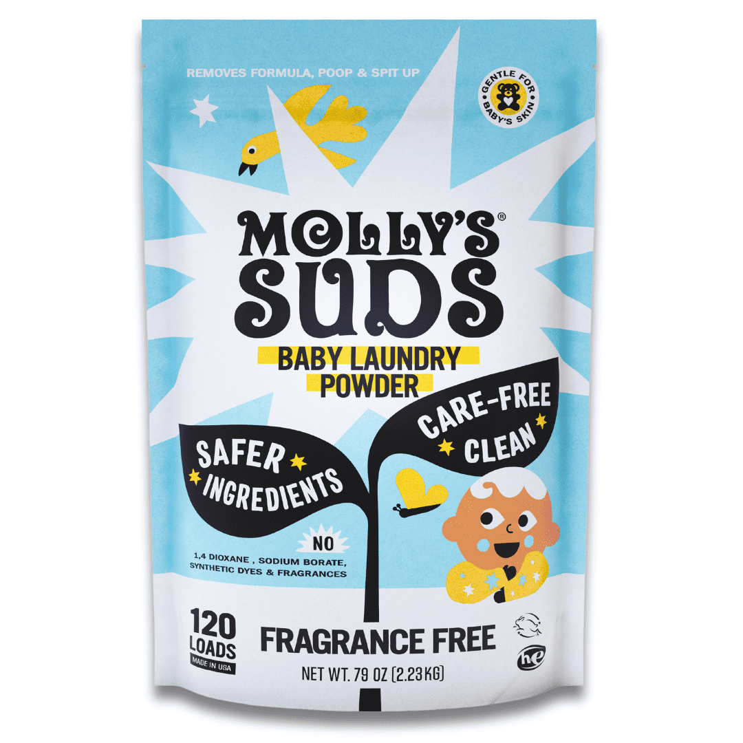 Molly's Suds Baby Laundry Detergent Powder | Removes Formula, Poop & Spit-Up Stains | Extra Gentle for Newborns (Sweet Baby Shea) Molly's Suds