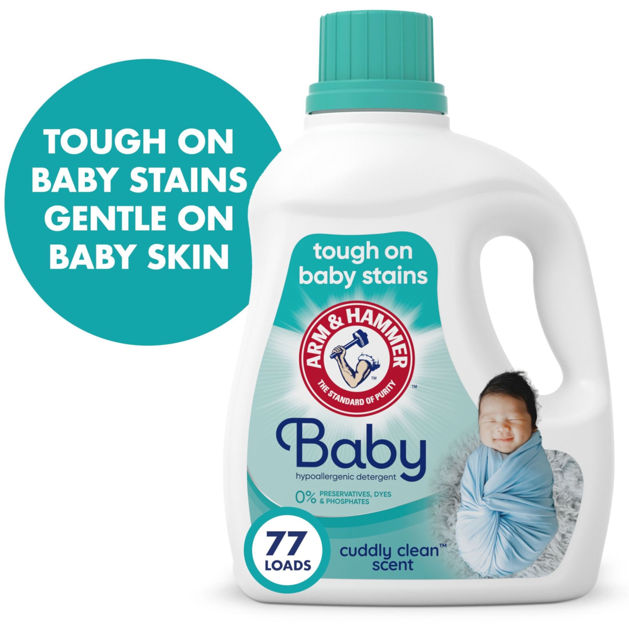 Arm & Hammer Baby, 75 Loads Liquid Laundry Detergent, 118.1 Fl oz Arm & Hammer