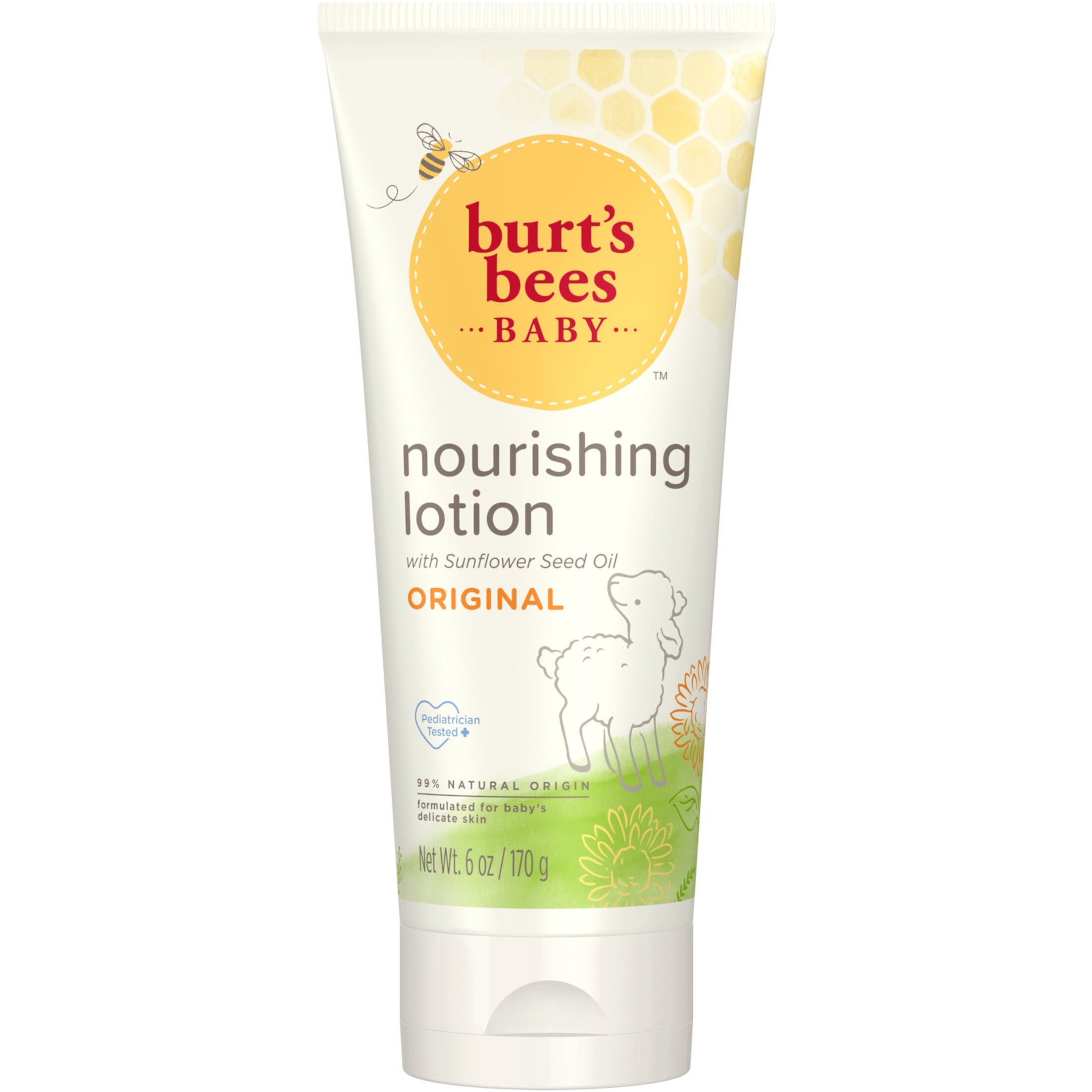 Burt's Bees Baby Nourishing Lotion with Sunflower Seed Oil, Original Scent, 6 Ounces BURT'S BEES