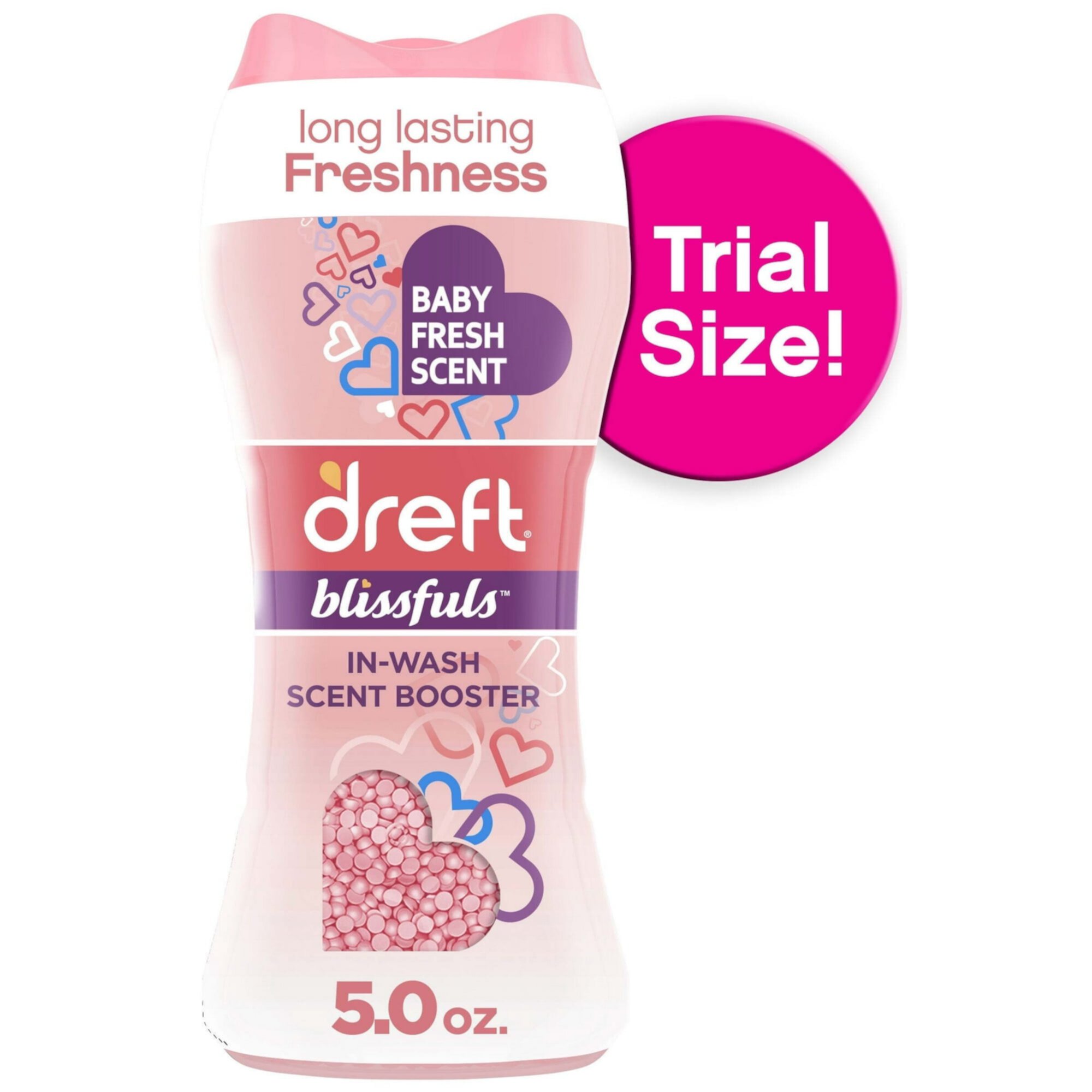 Dreft Baby Blissfuls Laundry Scent Booster Beads, Baby Fresh Scent, 5 oz (2 Pack) Dreft