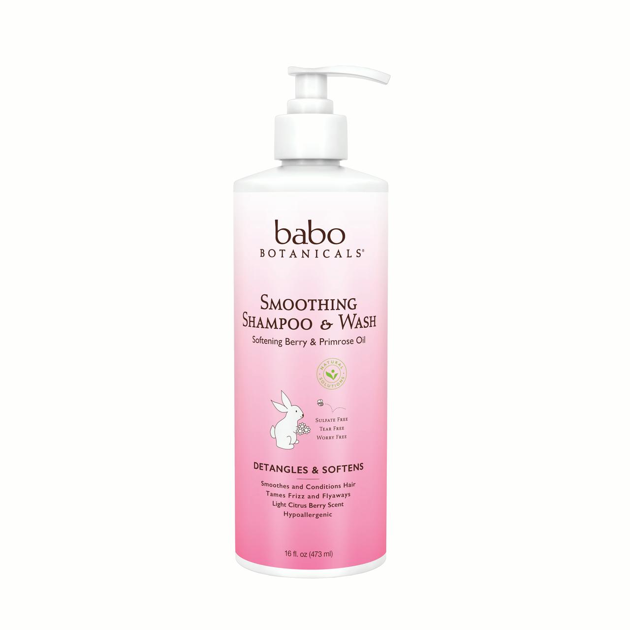 Smoothing Shampoo & Wash (Family Size) Babo Botanicals