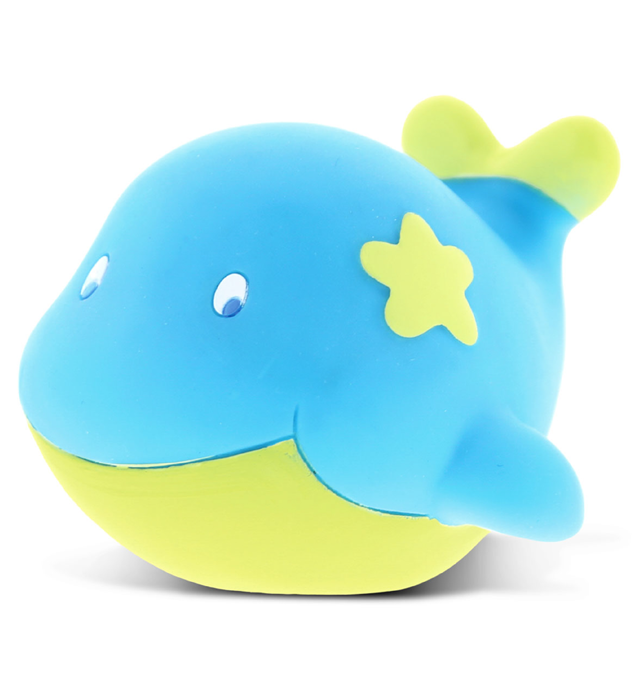 Dollibu Whale Rubber Bath Toy Squirter Blue Bath Buddy Fun Floater Animal Collection 2.75 Inch Affordable Gift for Babies Safe For All NO Age Restrictions Bath Time / Pool Toy Water Party Give Puzzled