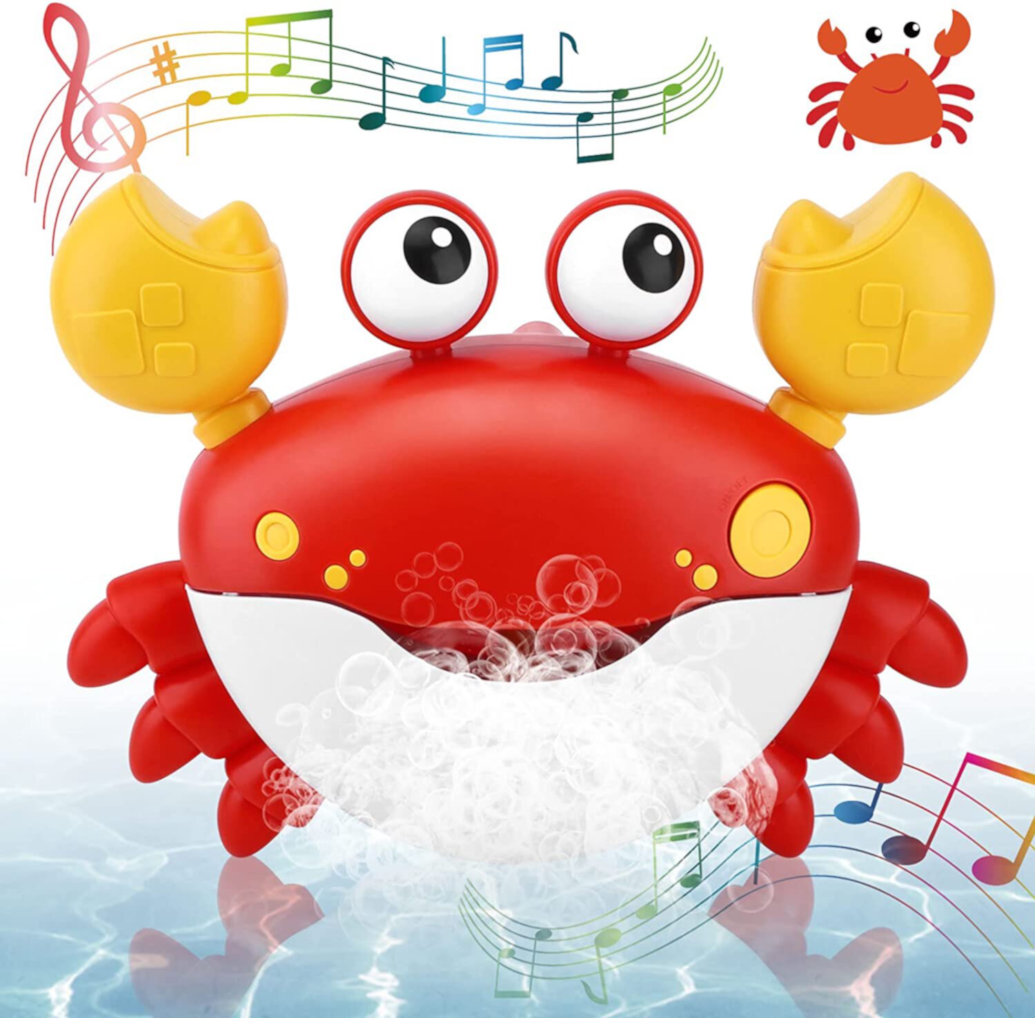 Freecat Bubble Crab Bath Toys - Automatic Bubble Maker Baby Bath Toys for Toddlers, Bubble Bathtub Toys with Music, Bubble Machine Toddlers Bath Toys for Kids Freecat