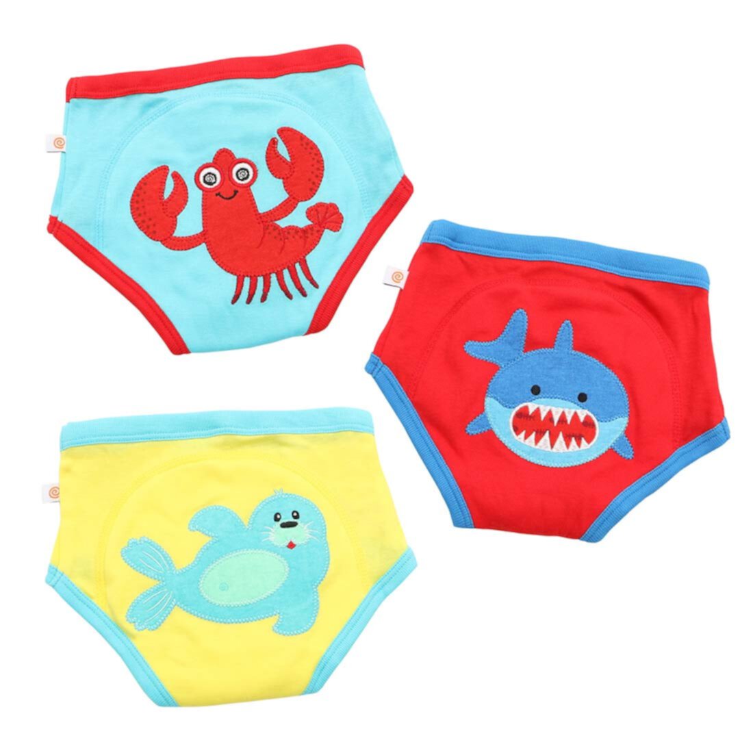 ZOOCCHINI Toddler Organic Potty Training Pants (3-pk) - Ocean Pals ZOOCCHINI