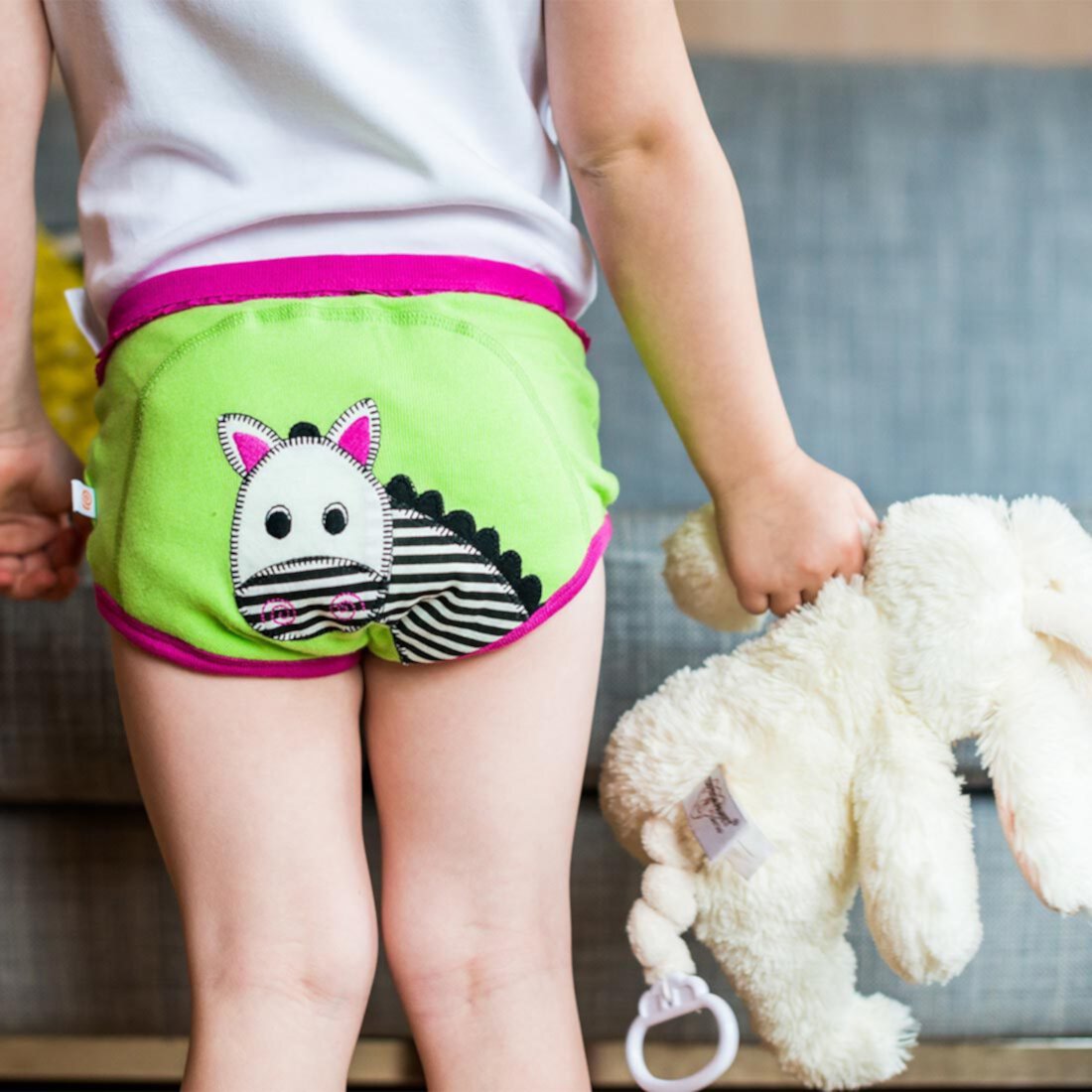 ZOOCCHINI Toddler Organic Potty Training Pants (3-pk) - Safari Friends ZOOCCHINI