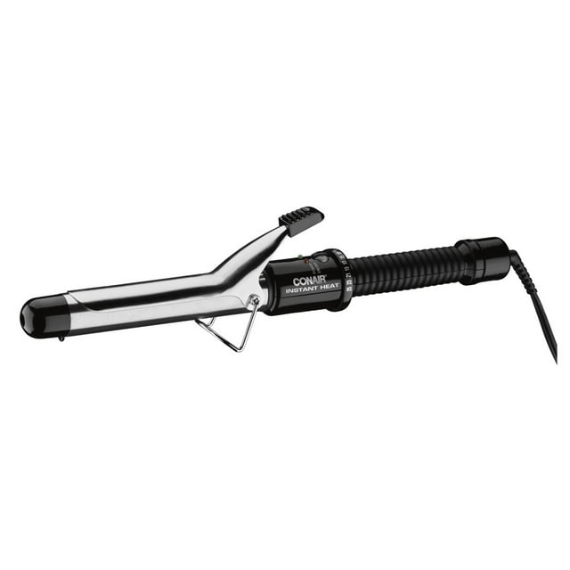 Conair Instant Heat Curling Iron, 1.0-inch, 1.0-inch barrel produces classic curls – for use on short, medium, and long hair, Black, CD87GNR Conair