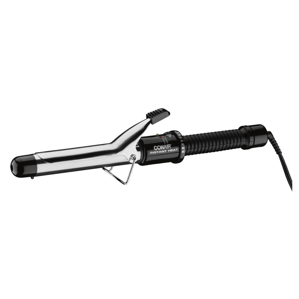 Conair Instant Heat Curling Iron, 1.0-inch, 1.0-inch barrel produces classic curls – for use on short, medium, and long hair, Black, CD87GNR Conair