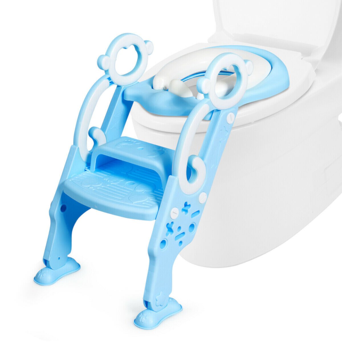 Gymax Portable Potty Training Toilet Seat w/ Step Stool Ladder Adjustable for Kids GYMAX