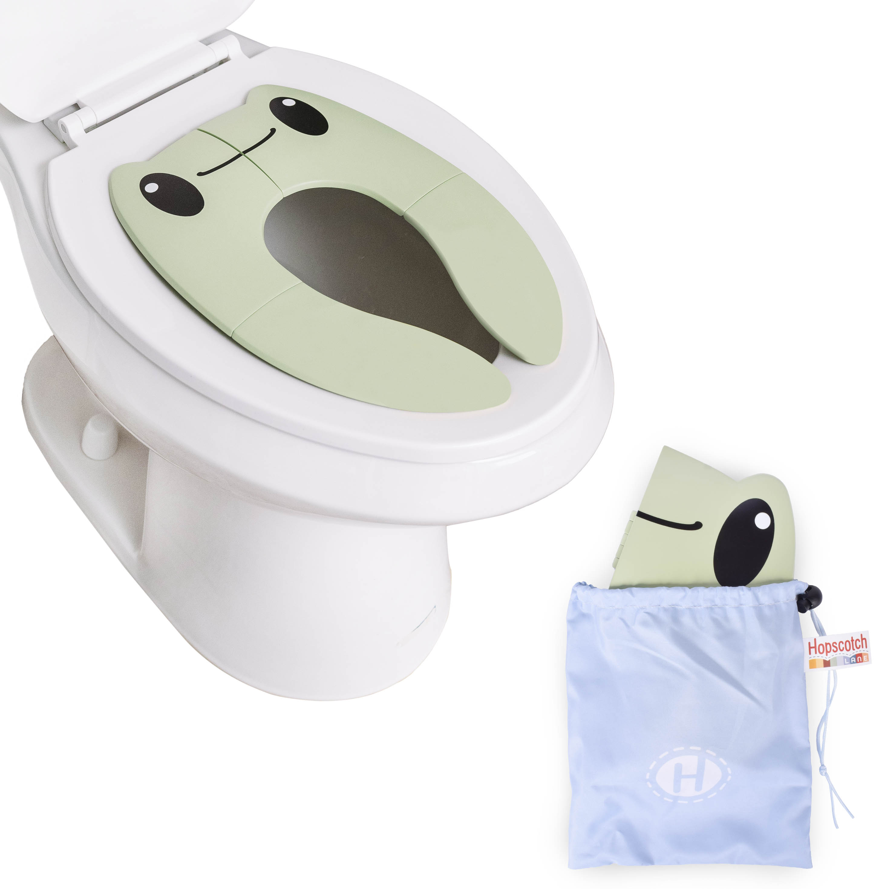 Hopscotch Lane Foldable Potty – Portable Travel Seat & Storage Bag, Children Ages 12+ Months Hopscotch Lane