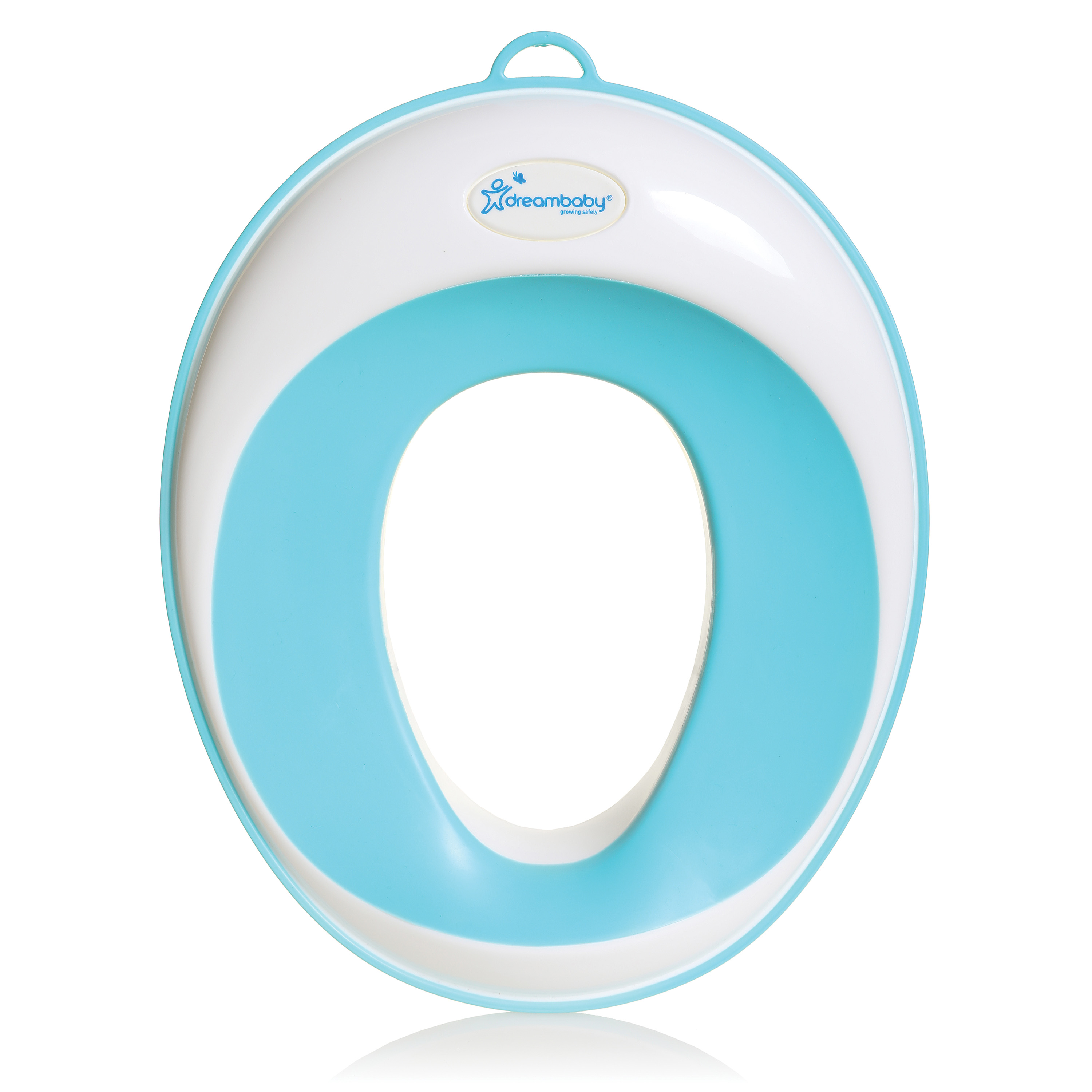 Dreambaby Ezy-Toilet Trainer Seat Potty Topper for Kids & Toddlers - Unisex - Aqua/White Dreambaby