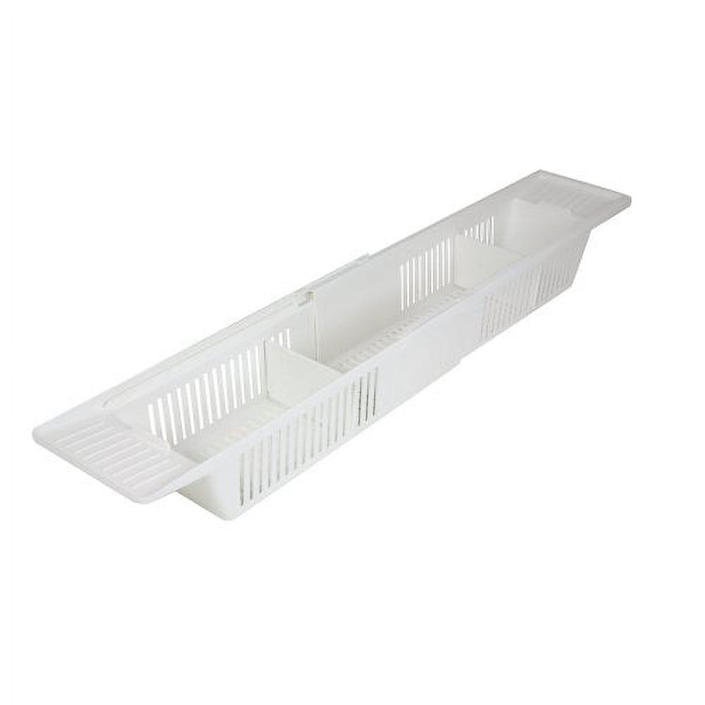 KidCo S372 Plastic Bath Tub Storage Basket Childs Toy Organizer, White KidCo