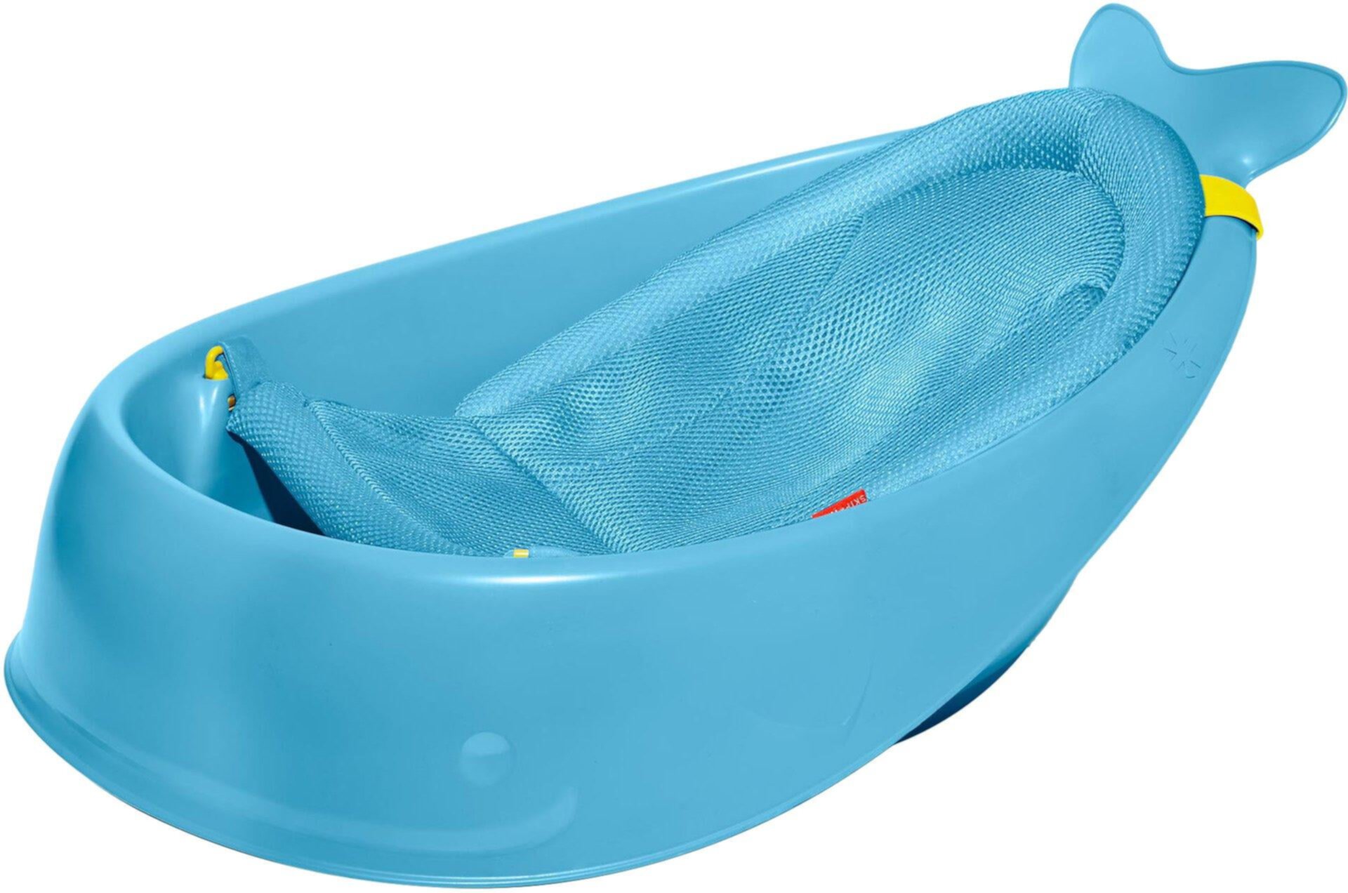 Skip Hop Baby Bath Tub, 3-Stage Smart Sling Tub, Moby, Blue Skip Hop