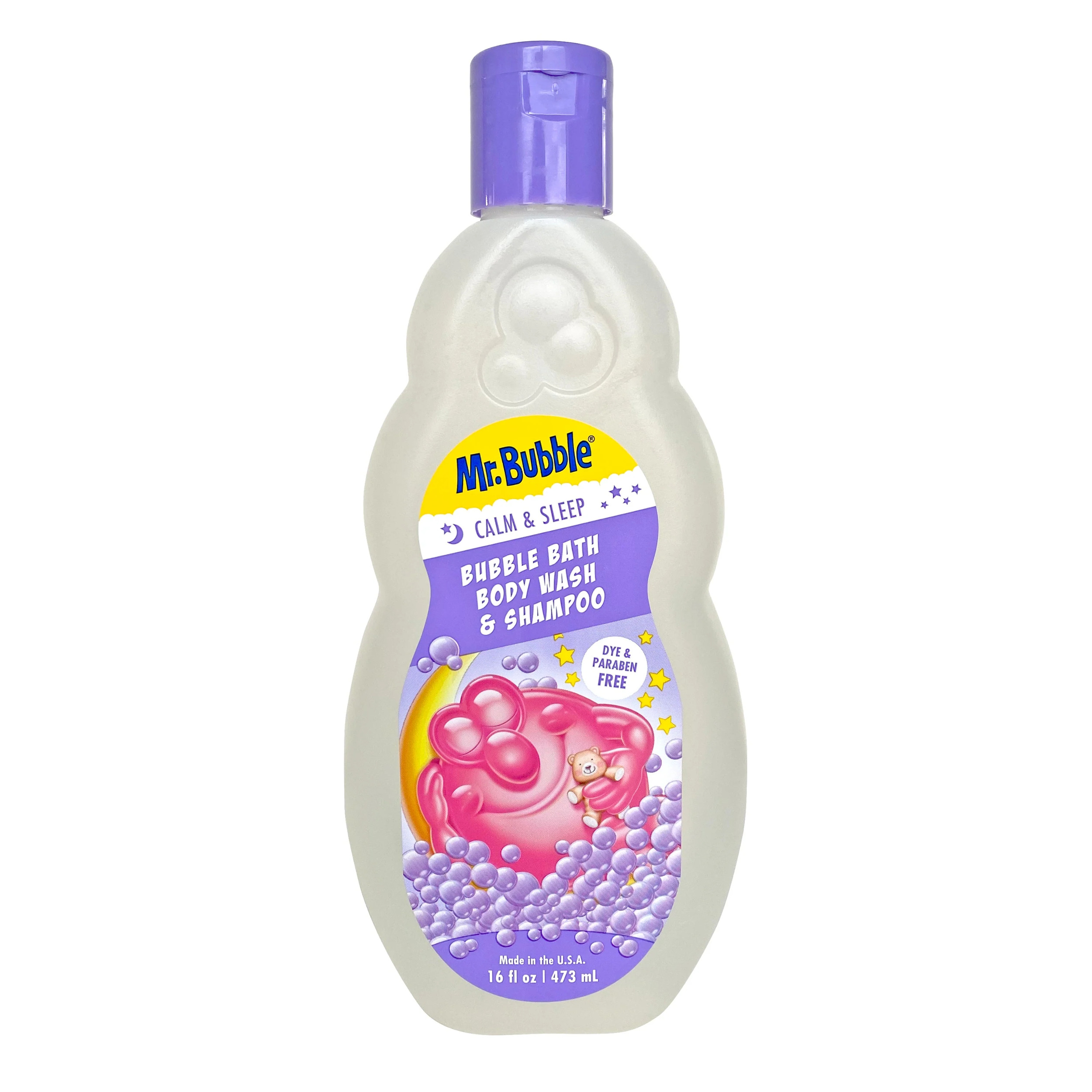 Mr. Bubble Calm & Sleep Bubble Bath, Body Wash & Shampoo, 16 oz. Mr. Bubble