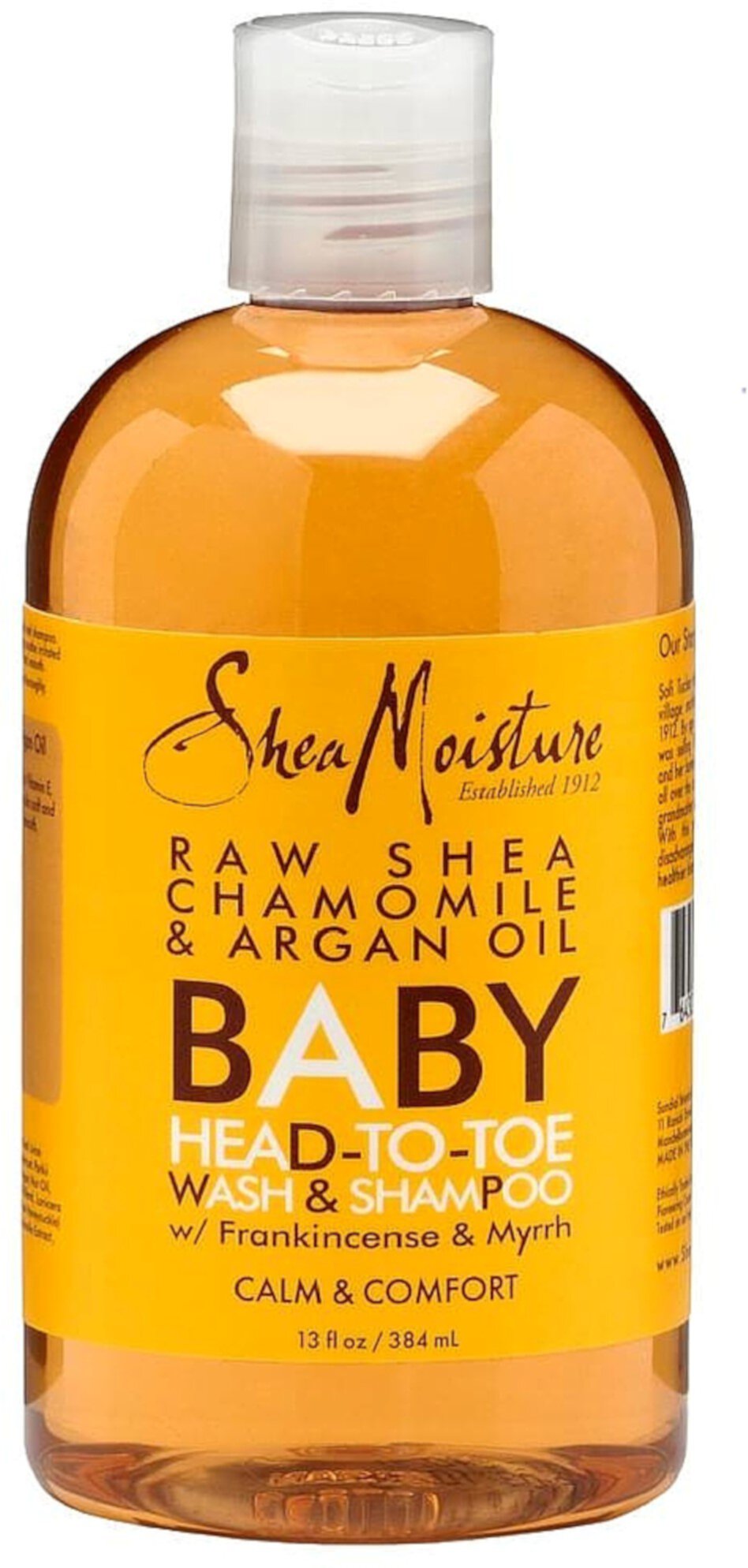 Shea Moisture Raw Shea Chamomile & Argan Oil Baby Head-To-Toe Wash & Shampoo 13 oz (Pack of 6) SheaMoisture