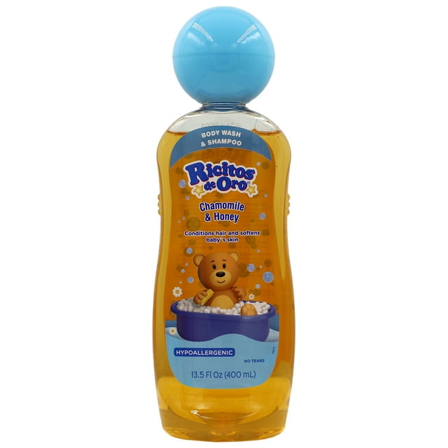 (2 pack) Ricitos De Oro 2 in 1 Baby Hair and Body Wash Shampoo, 13.5 fl oz Ricitos de Oro