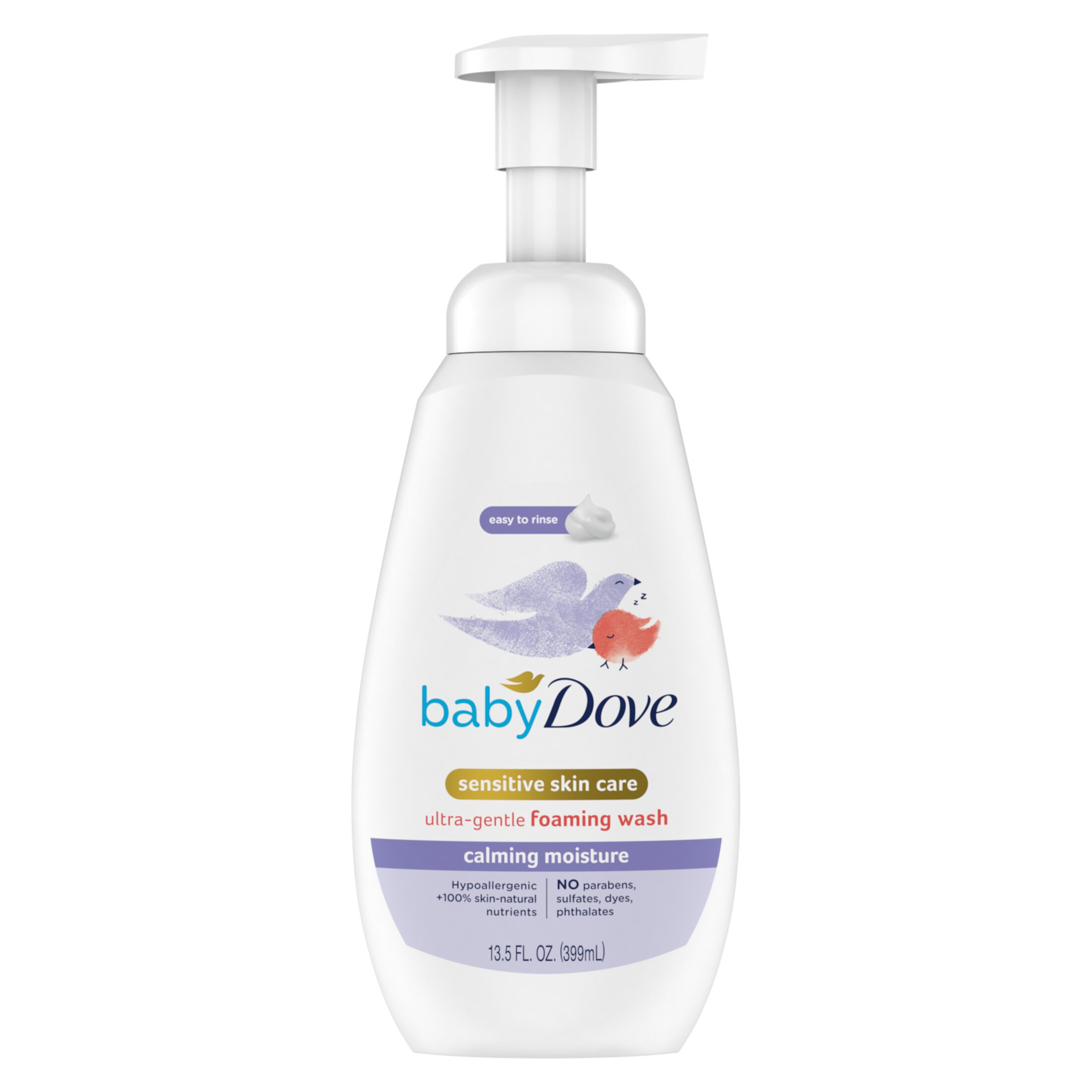 Dove Baby Foaming Wash Calming Moisture, Ultra Gentle Liquid Body Wash, 13.5 oz Dove