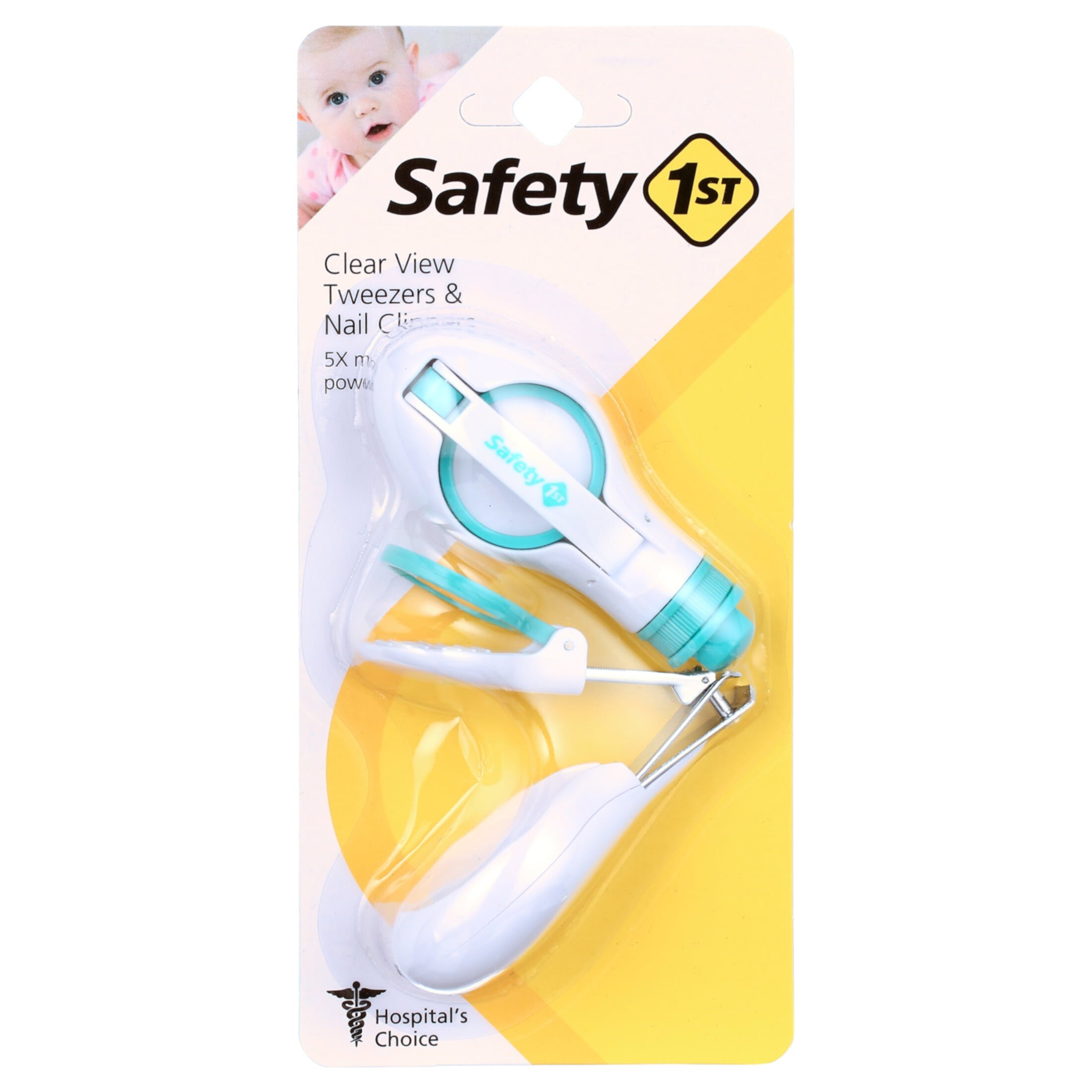 Safety 1st Clear View Clippers/Tweezer Set, Arctic Safety 1st