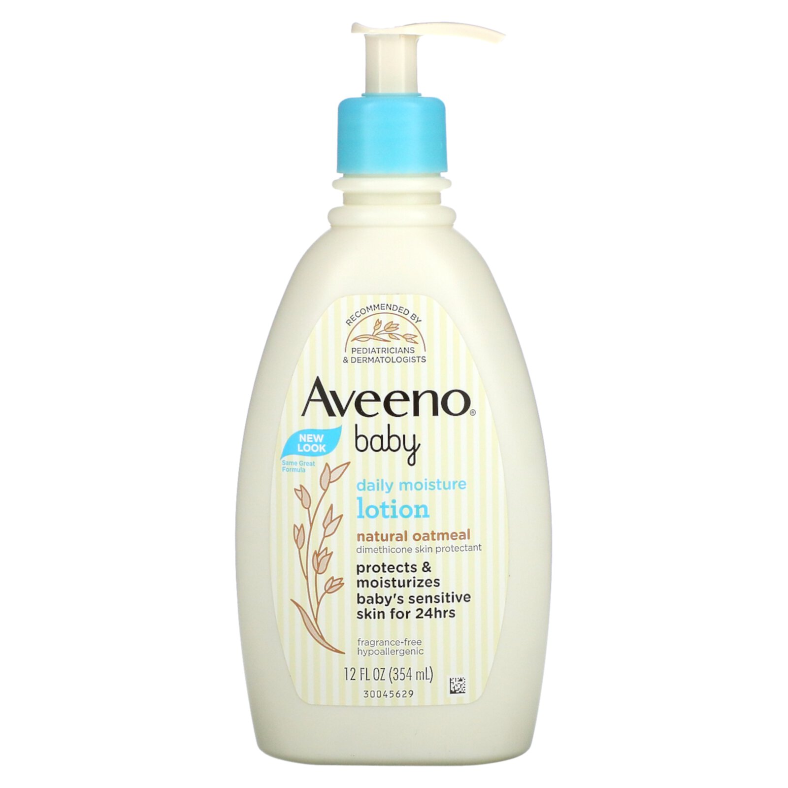 Aveeno Baby Daily Moisturizing Lotion With Natural Colloidal Oatmeal - 12 Oz, 2 Pack Aveeno