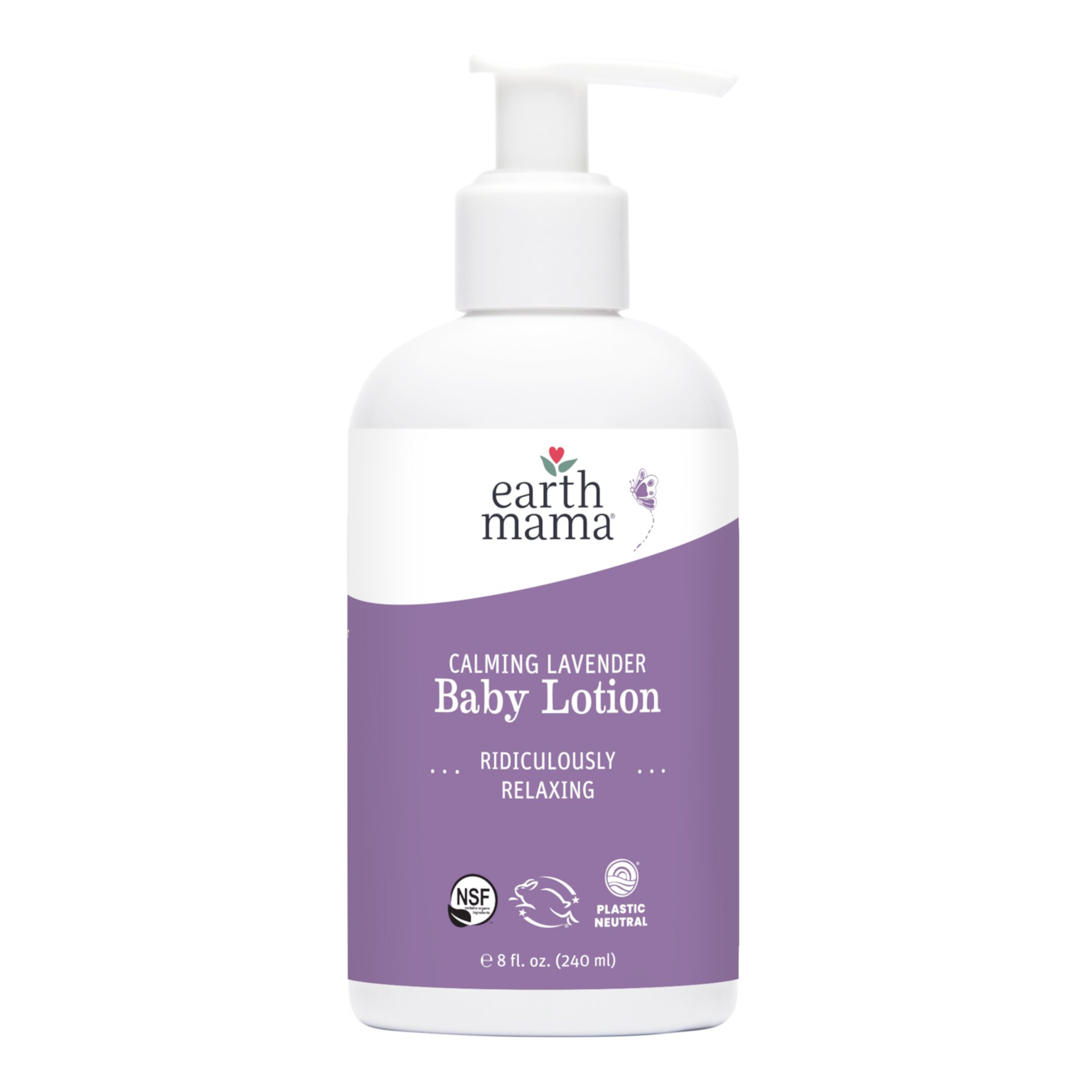 Earth Mama Organics Calming Lavender Baby Lotion, Moisturizer for Dry, Sensitive Skin, 8.0 fl oz Visit the Earth Mama Store