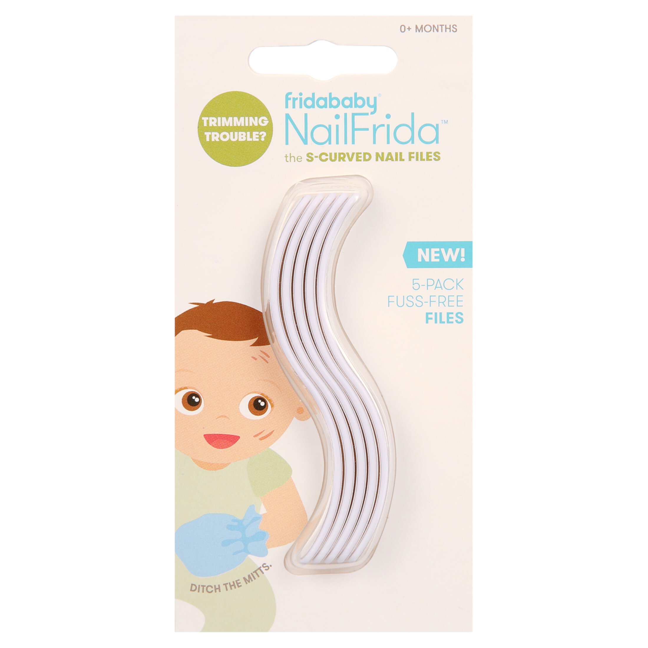 Fridababy NailFrida S-Curved Nails Files, 5 Count Frida Baby