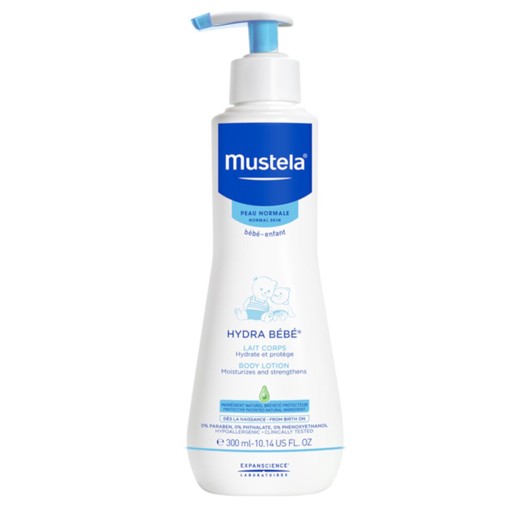 Mustela Baby Hydra Bebe Body Lotion with Natural Avocado Perseose, 10.14 fl oz Mustela