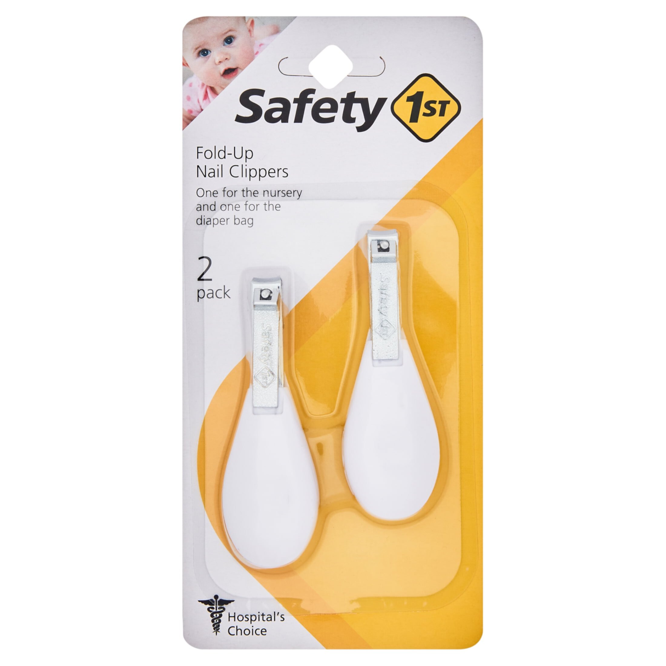 Safety 1st Fold-Up Nail Clippers (2 pk), White Safety 1st