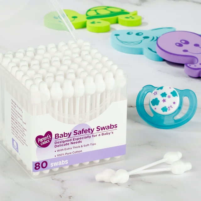 (4 pack) Parent's Choice Baby Safety Swabs, 80 Count Parent's Choice