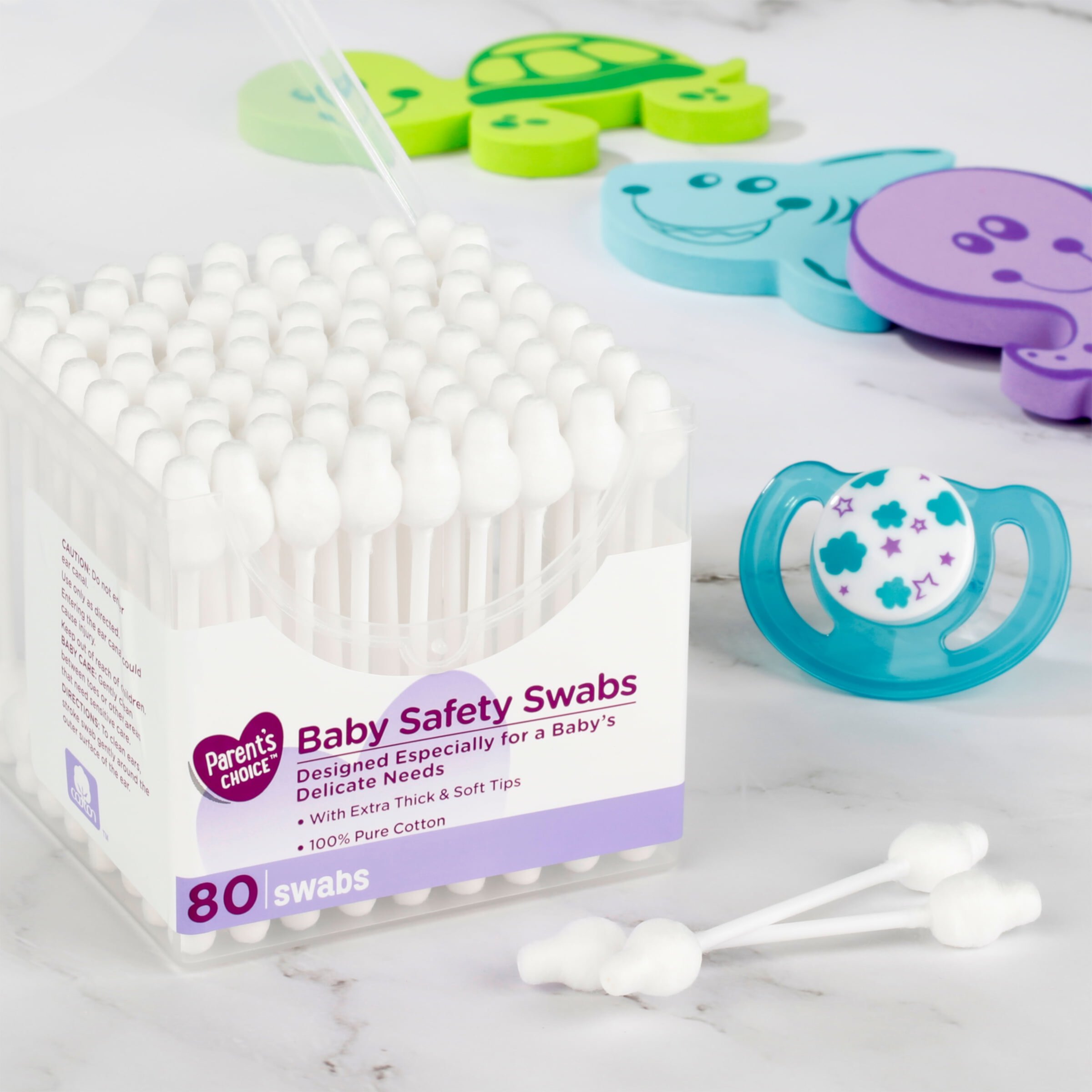 (4 pack) Parent's Choice Baby Safety Swabs, 80 Count Parent's Choice