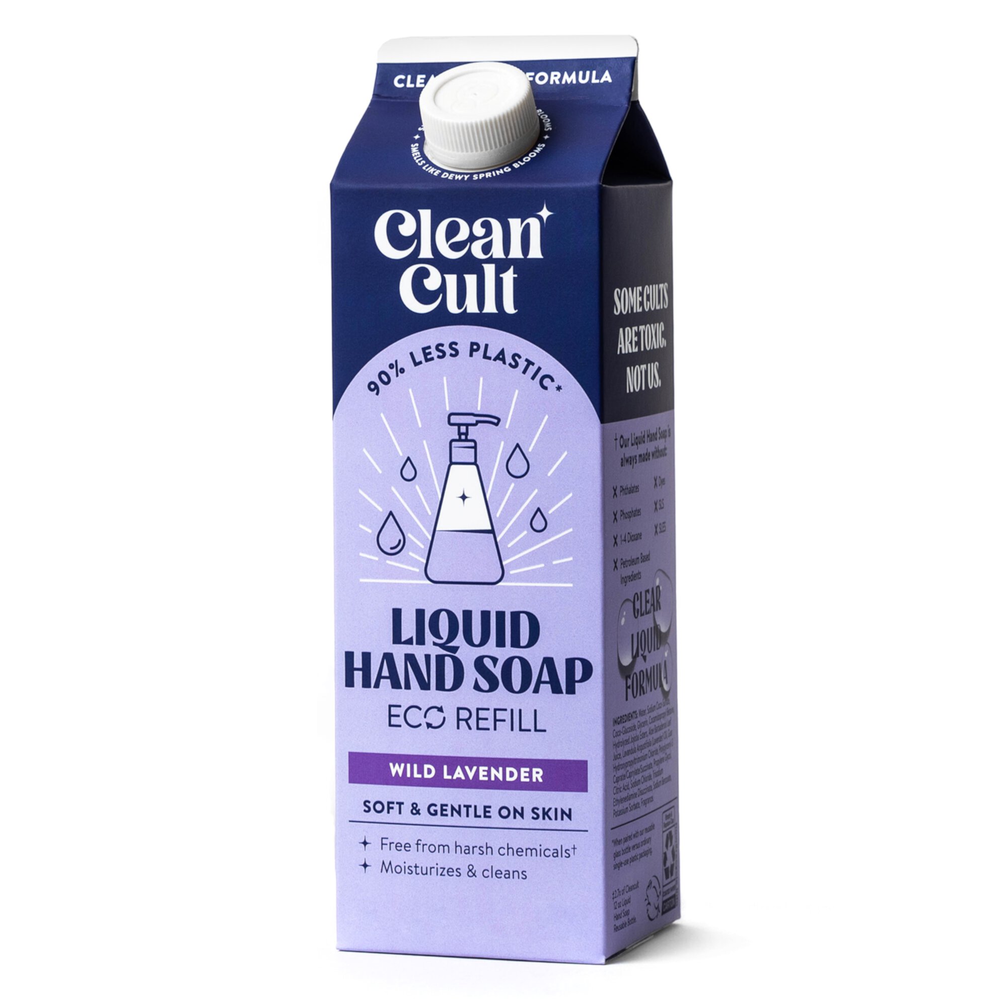 Cleancult Liquid Hand Soap Refill, Nature-Inspired Ingredients, Lavender Scent, 32 fl oz Cleancult