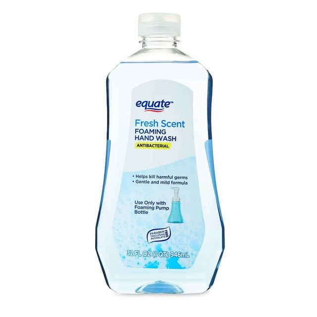 Equate Foaming Antibacterial Hand Wash, Fresh Scent, 32 fl oz Equate