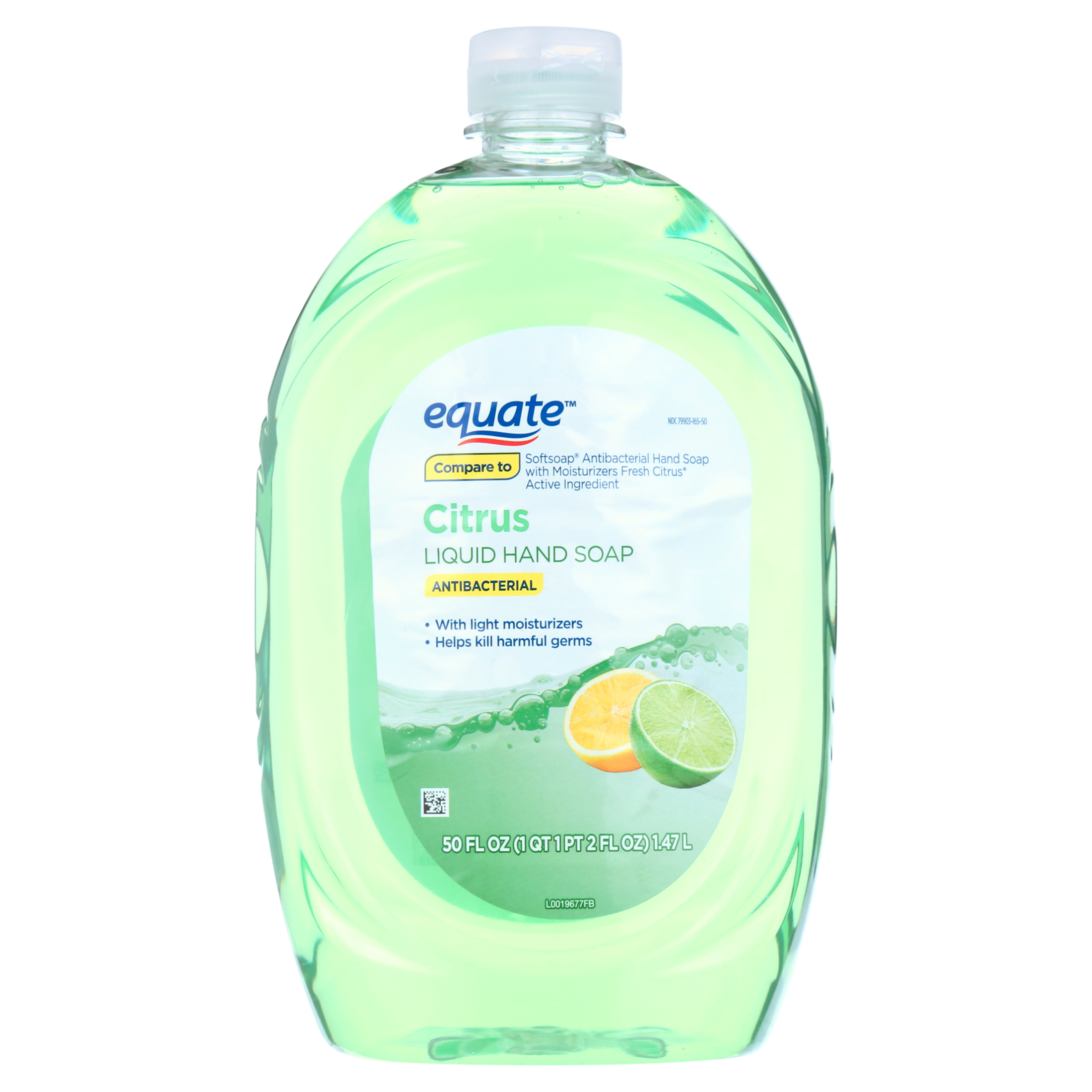 Equate Citrus Antibacterial Liquid Hand Soap, 50 fl oz Equate