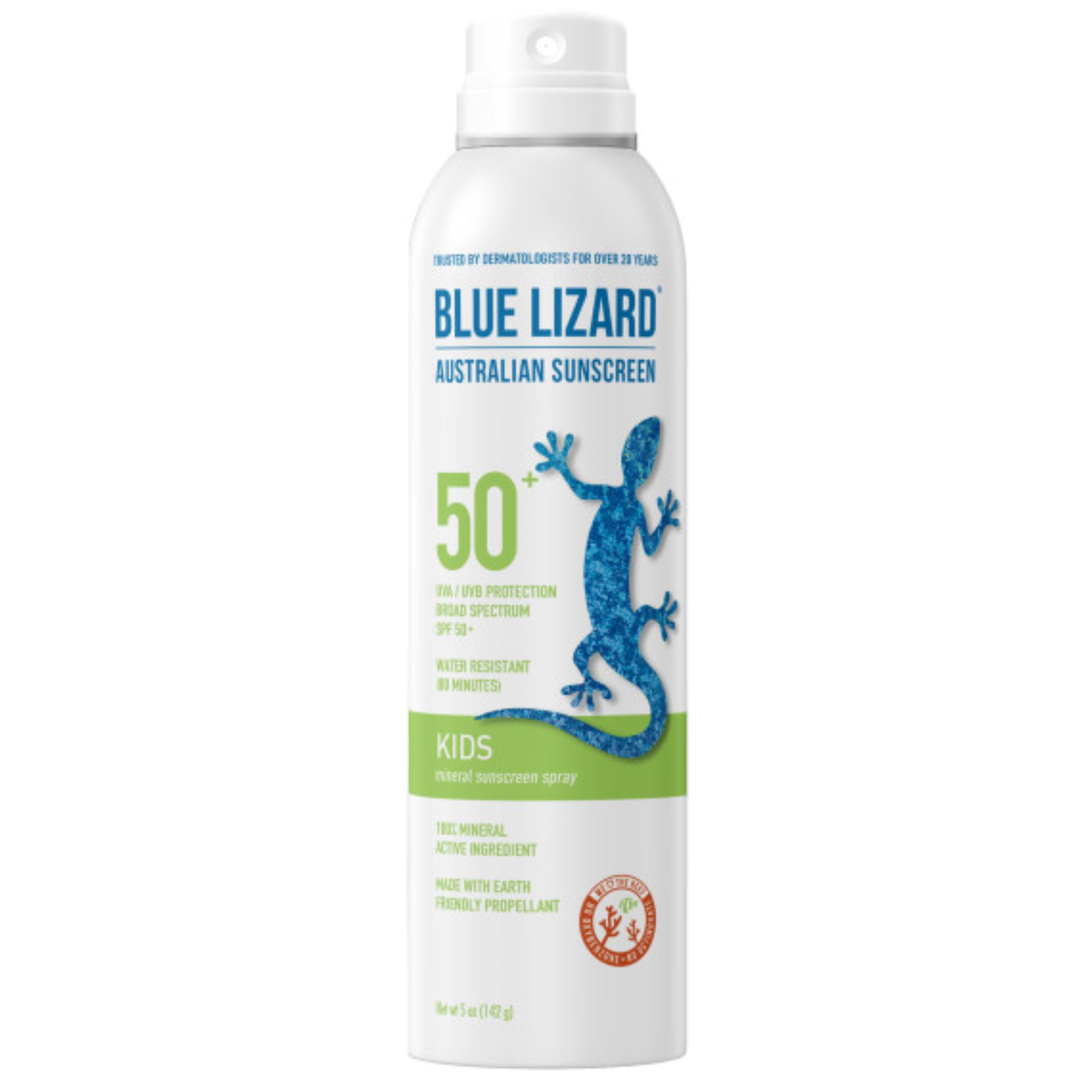 Blue Lizard Kids SPF 50 Mineral Sunscreen Spray, Broad Spectrum, 5 fl oz Blue Lizard