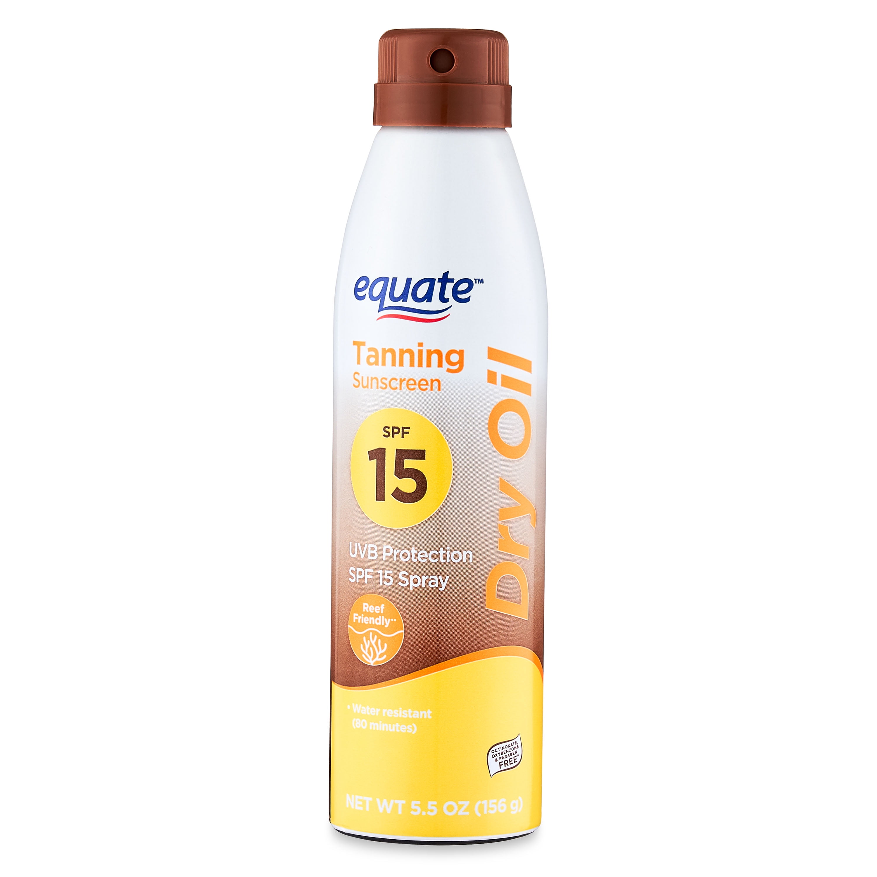 Equate Tanning Dry Oil Sunscreen, SPF 15, 5.5 oz Equate