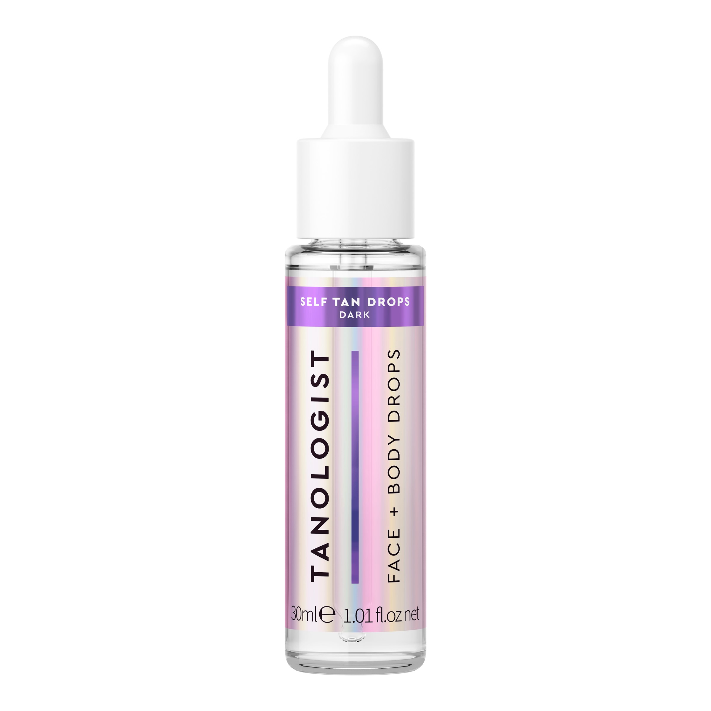 Tanologist Self Tan Drops, Dark Tanning Water, Liquid, for Face & Body, 1.01 fl. oz. /30 ml Bottle TANOLOGIST