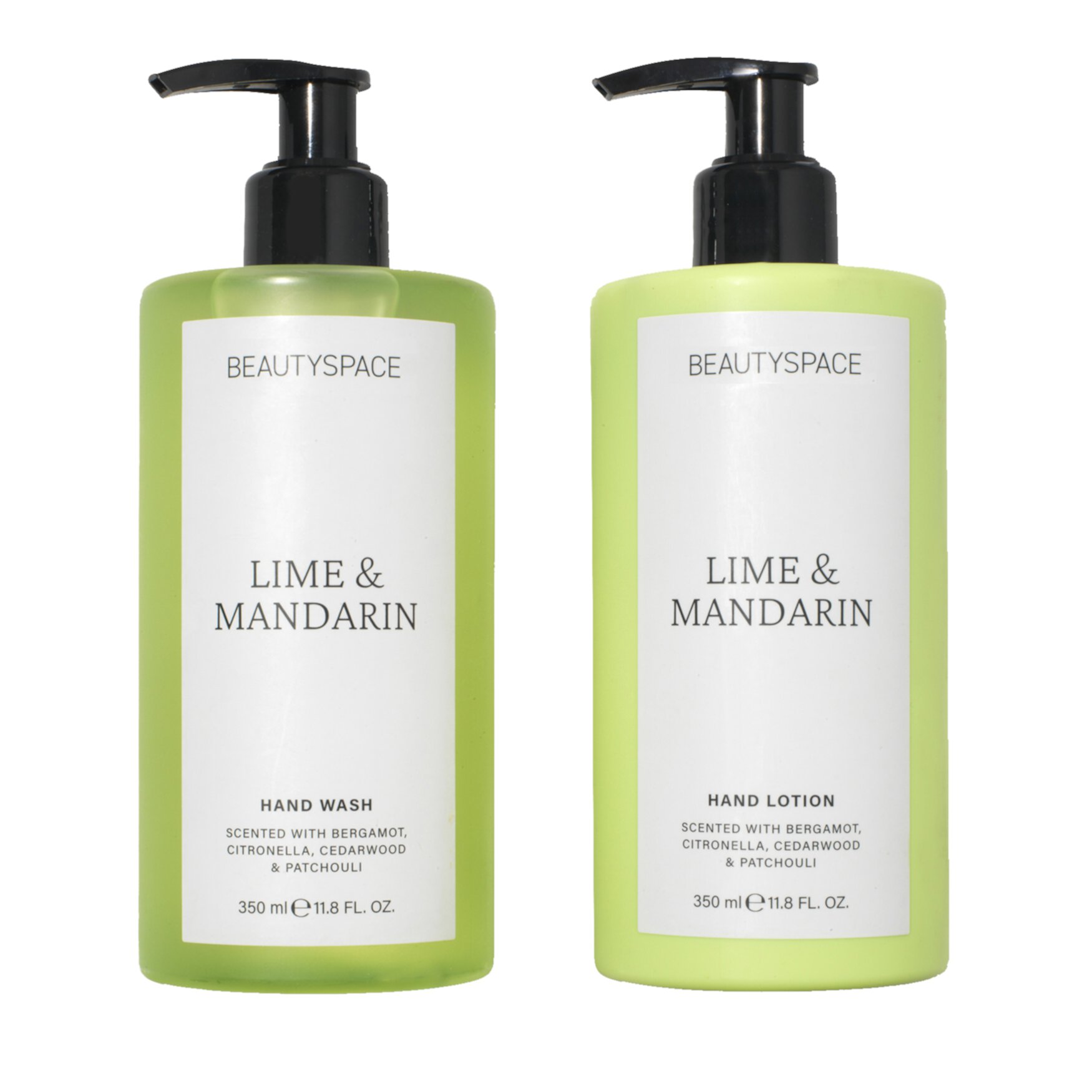 BEAUTYSPACE Lime and Mandarin Hand Wash and Hand Lotion Duo BEAUTYSPACE