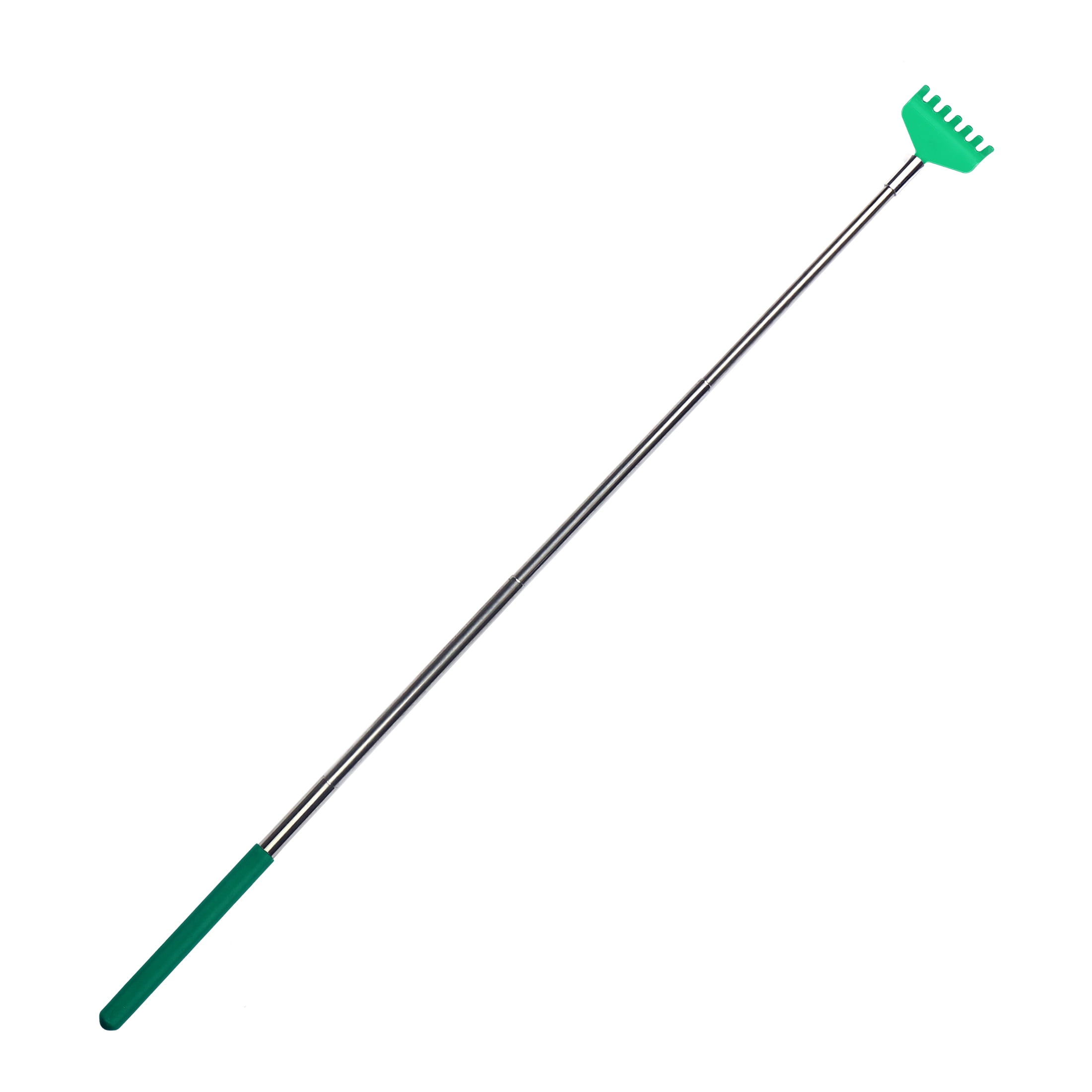 (4 pack) Telescoping Back Scratcher Metal Compact Extendable 4 Section 21-57.3cm Green No Brand Nobrand