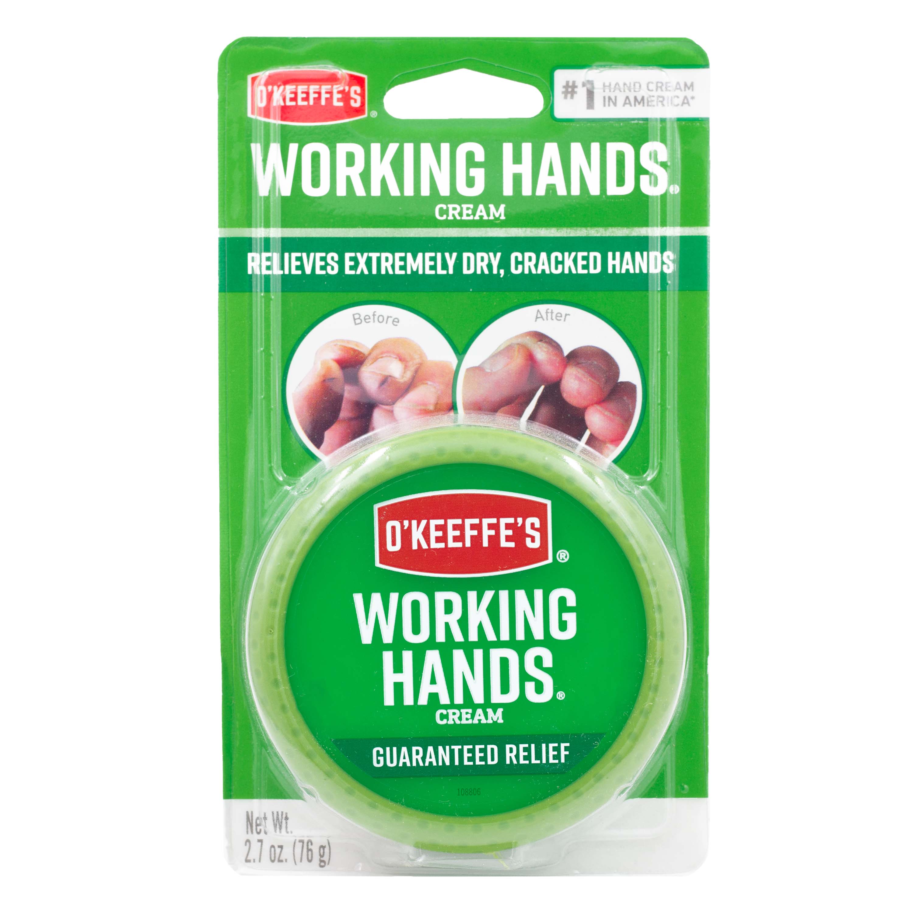 O'Keeffe's Working Hands Moisturizing Hand Cream, 2.7 oz Jar O'Keeffe's