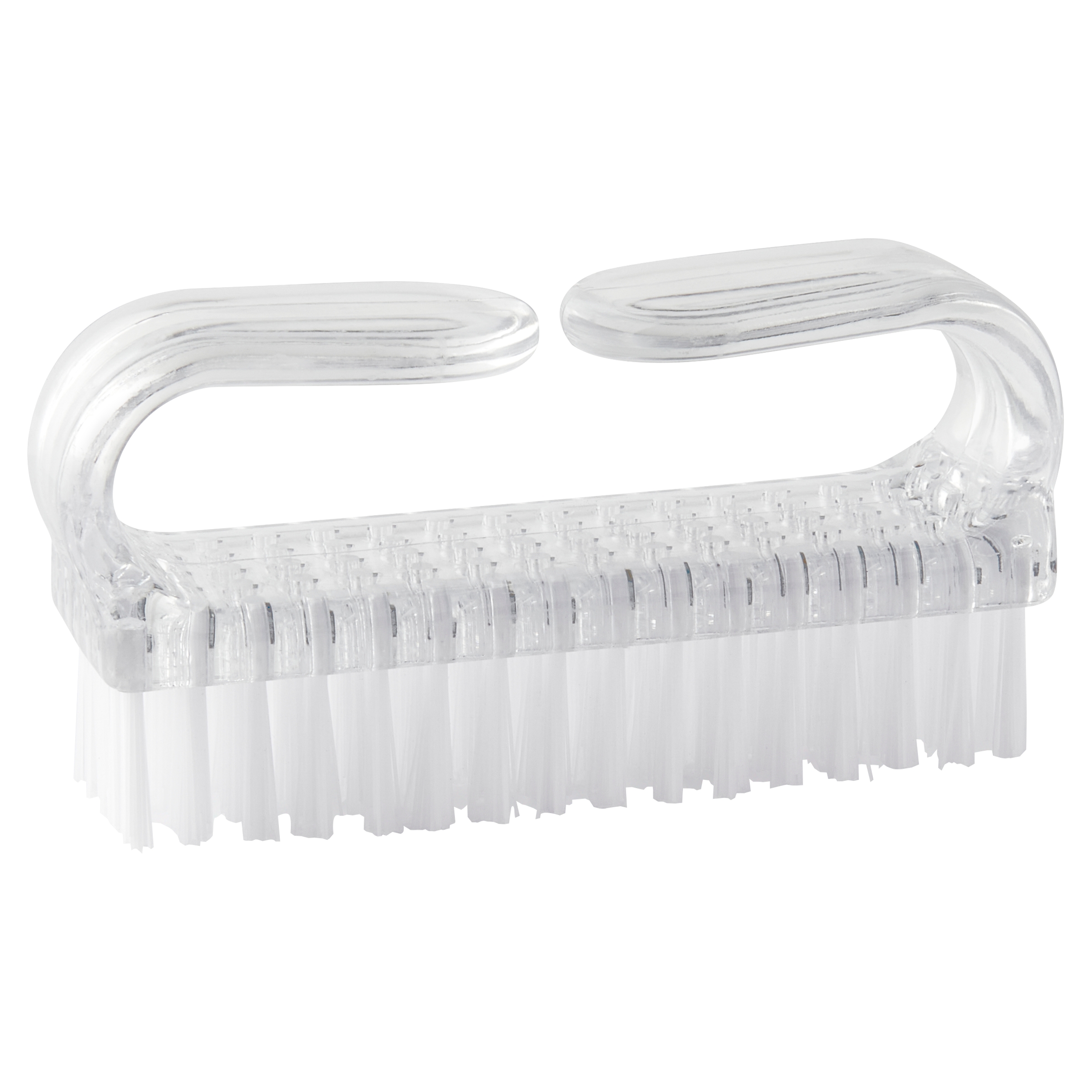 Equate Beauty Easy Grip Wide Handle Finger Nail Cleaning Brush, Clear Equate