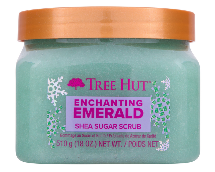 Tree Hut Enchanting Emerald Shea Sugar Exfoliating and Hydrating Body Scrub, 18 oz Tree Hut