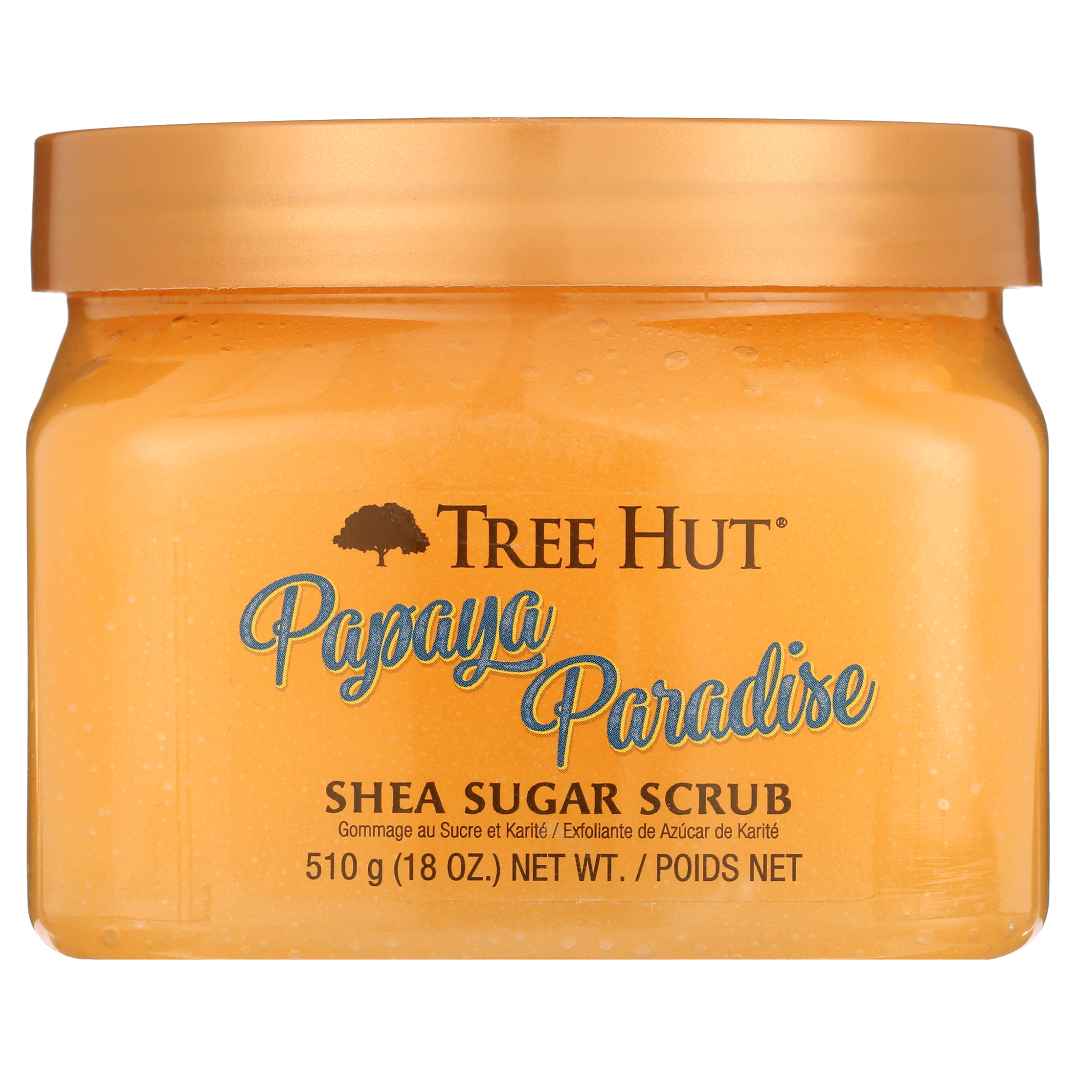 Tree Hut Papaya Paradise Shea Sugar Exfoliating and Hydrating Body Scrub, 18 oz. Tree Hut