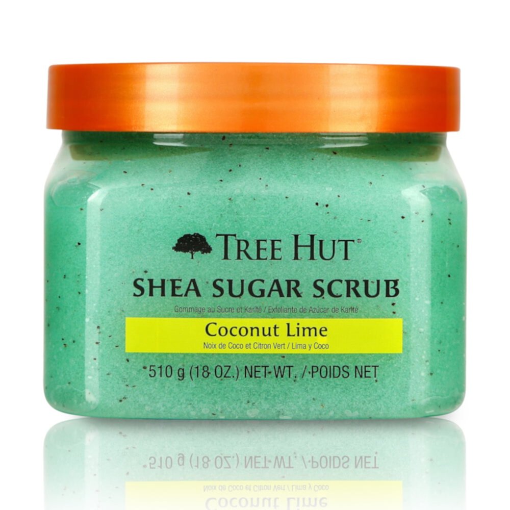 Tree Hut Coconut Lime Shea Sugar Exfoliating and Hydrating Body Scrub, 18 oz. Tree Hut