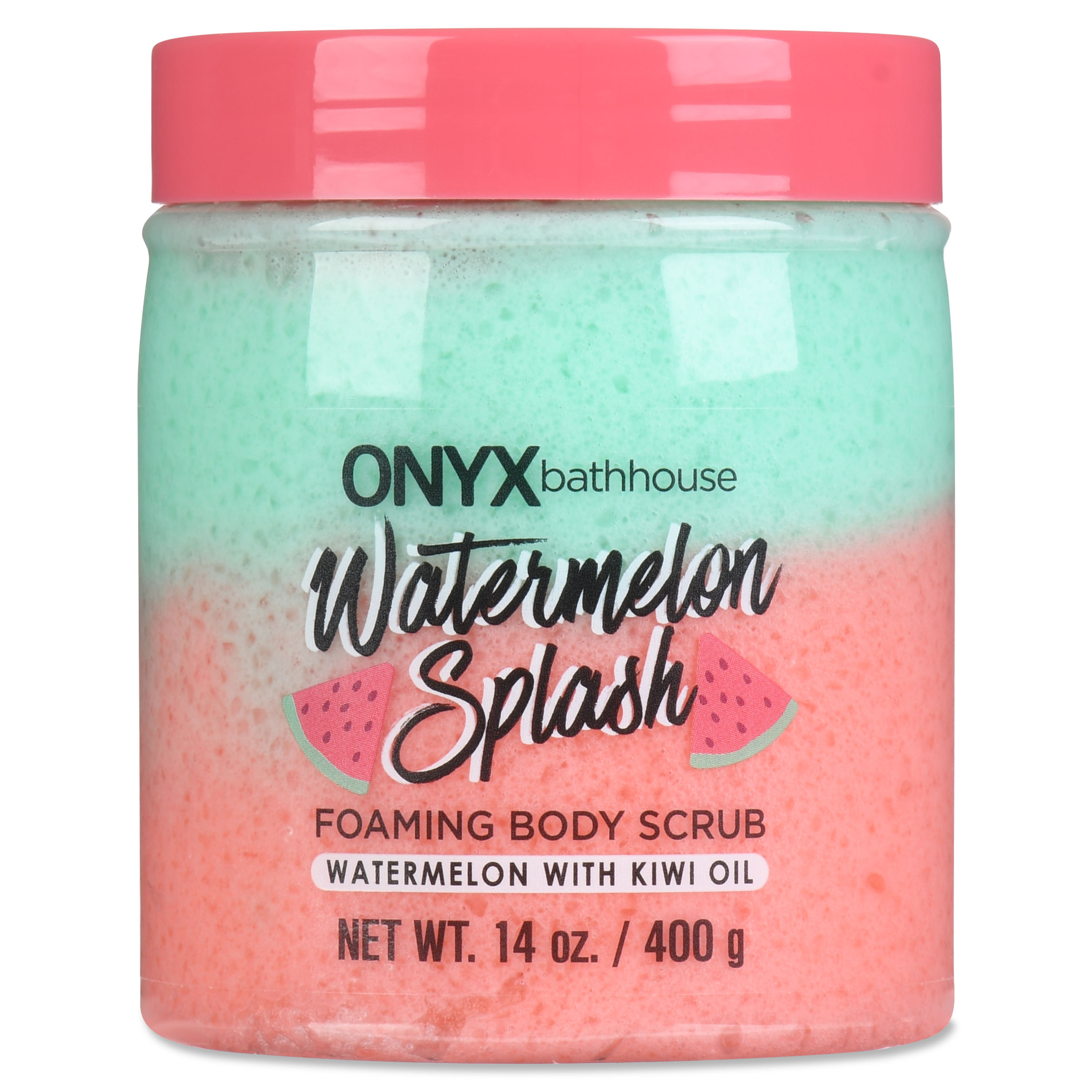 Onyx Brands Bathhouse Watermelon Splash Foaming Body Scrub, 14 oz Onyx Professional