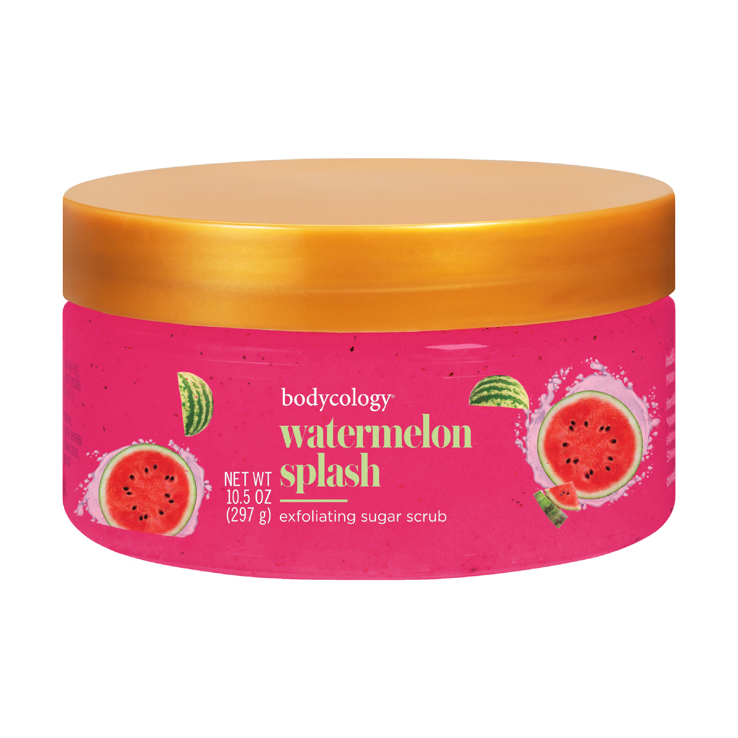 Bodycology Exfoliating Sugar Scrub, Watermelon Splash, 10.5 oz Bodycology