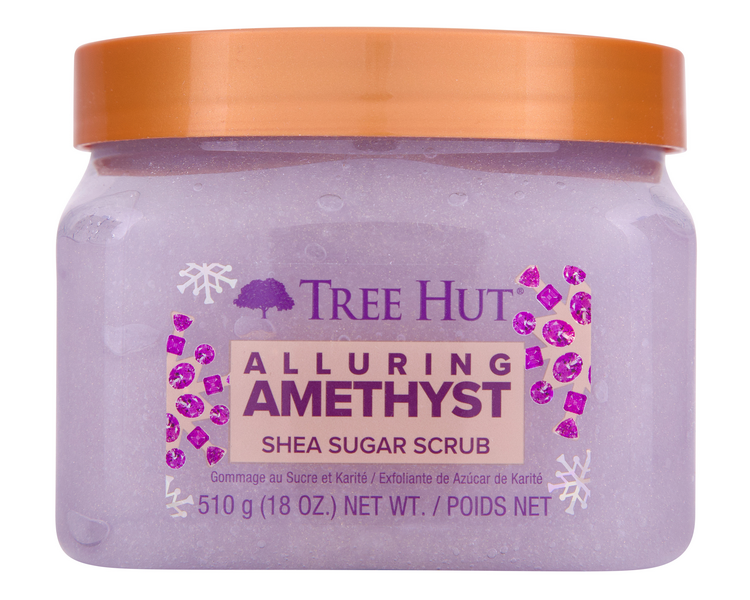 Tree Hut Alluring Amethyst Shea Sugar Exfoliating and Hydrating Body Scrub, 18 oz Tree Hut