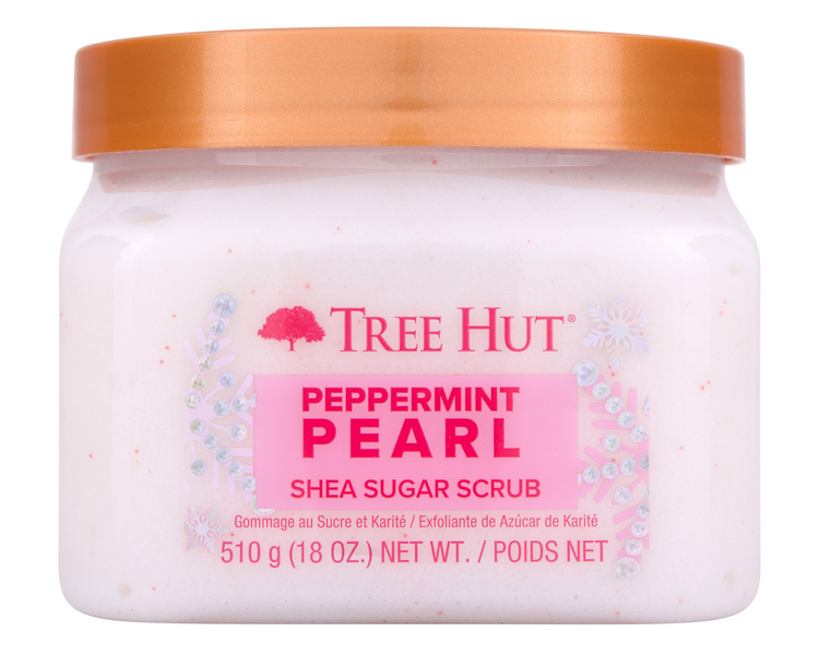 Tree Hut Peppermint Pearl Shea Sugar Exfoliating and Hydrating Body Scrub, 18 oz. Tree Hut