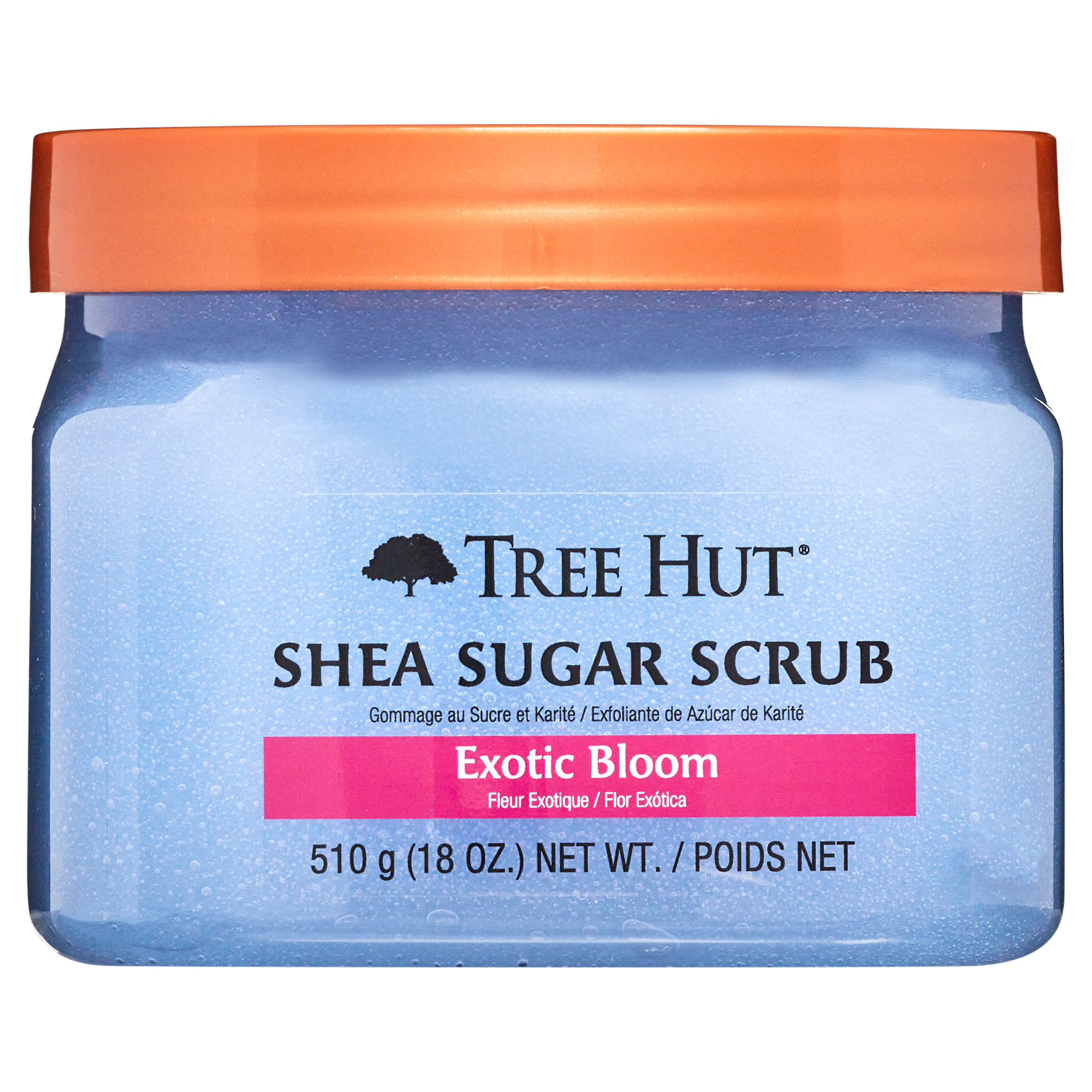 Tree Hut Exotic Bloom Shea Sugar Exfoliating and Hydrating Body Scrub, 18 oz. Tree Hut