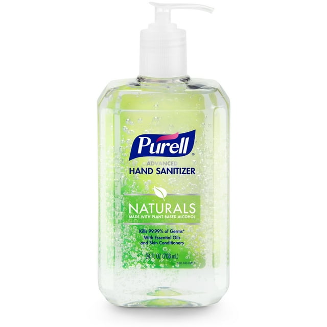 Purell Advanced Hand Sanitizer Gel, Naturals, 24 oz Pump Bottle (Adult) PURELL