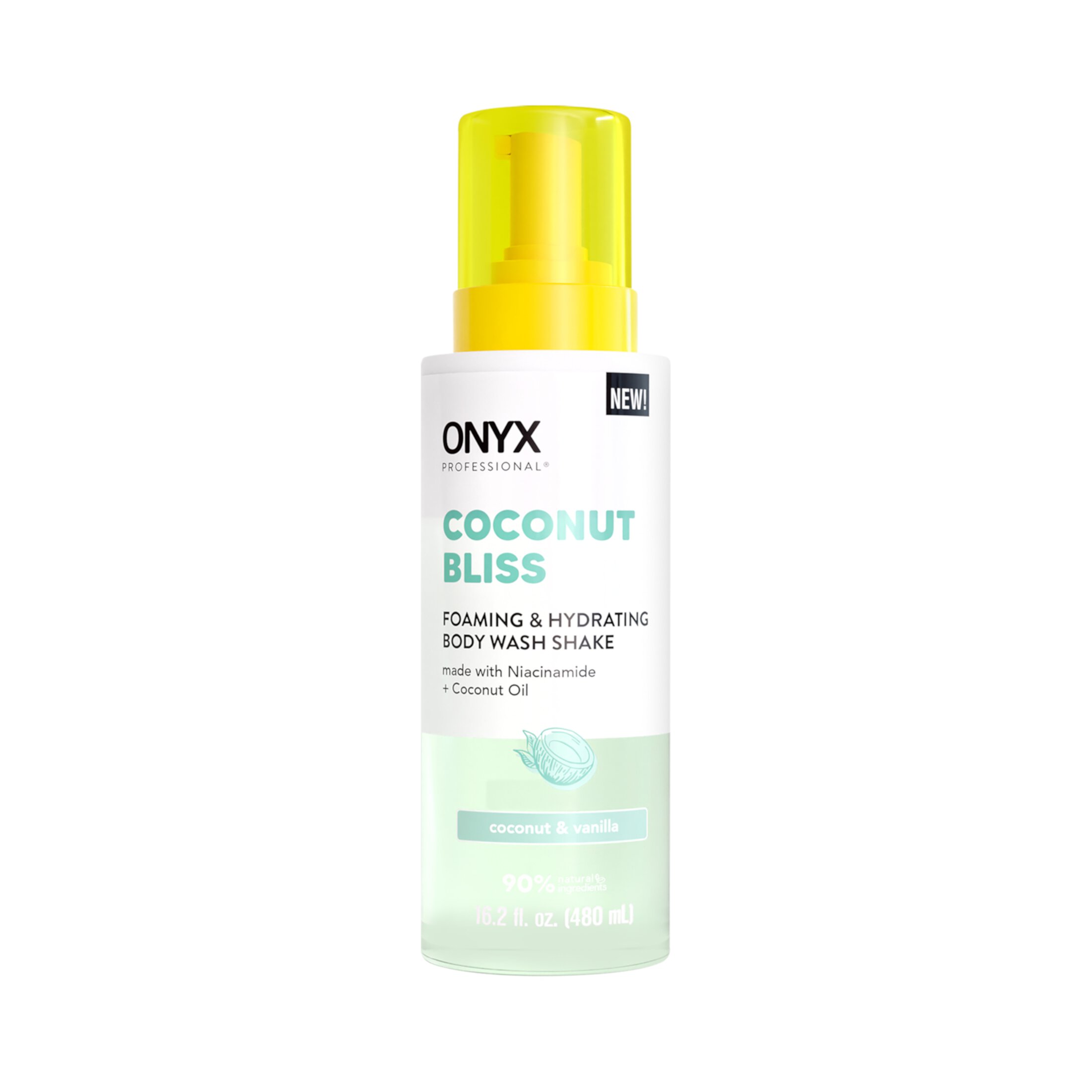 ONYX Professional Foaming & Hydrating Body Wash Shake, Coconut Bliss Onyx Professional